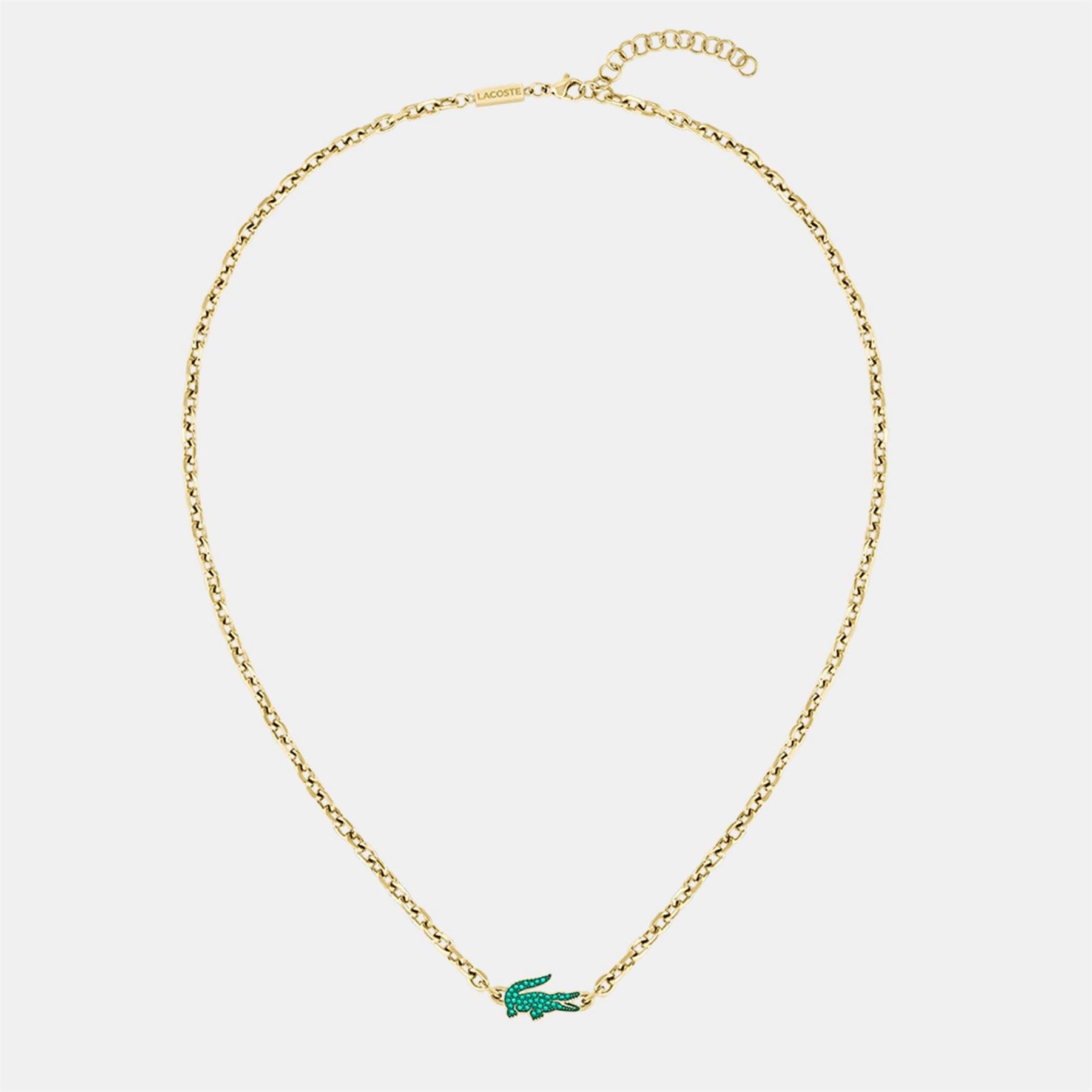 Lacoste Mens Arthor Gold Ip Link Necklace