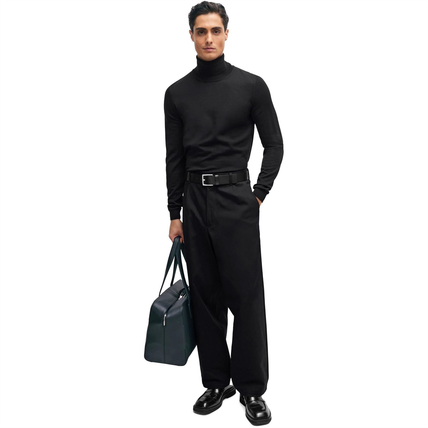 Boss Kaiden Solid Patterned Straight Chinos