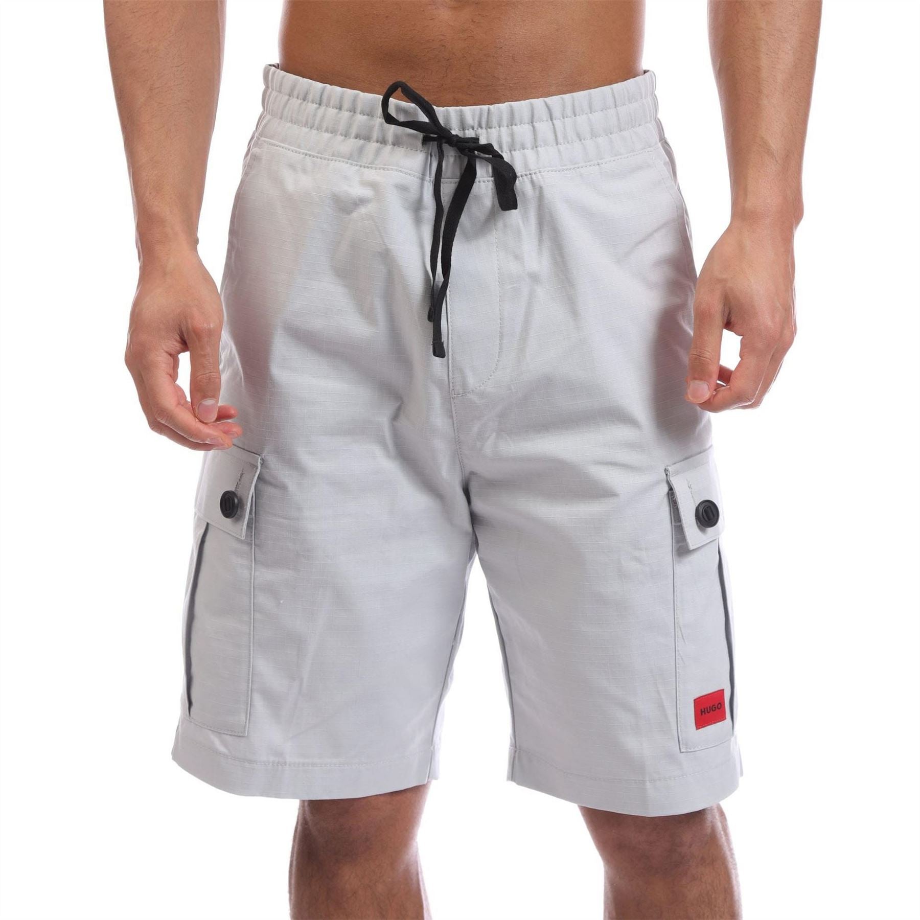 Hugo Red Logo Label Shorts
