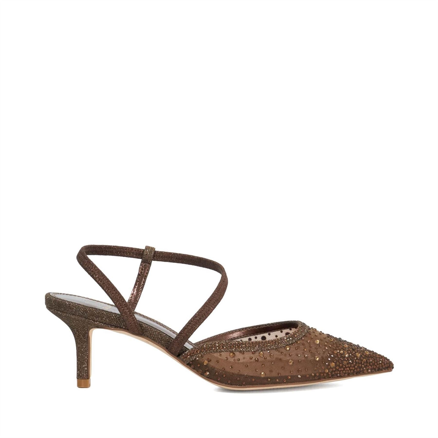Dune London Chasing Low Heel Slip On Stiletto Court Shoes