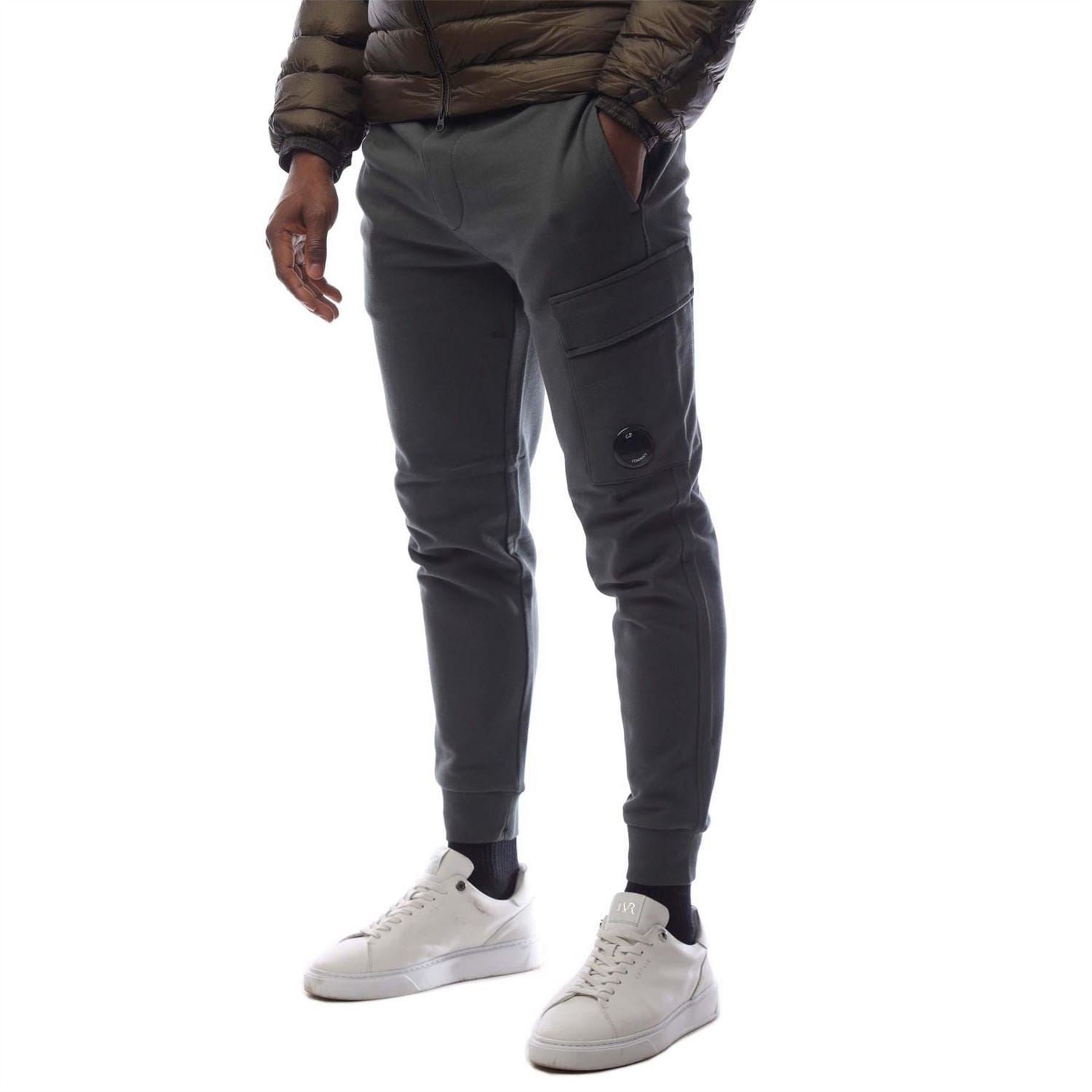 CP Company Diagonal Raised Fleece Lens Tracksuit Bottoms