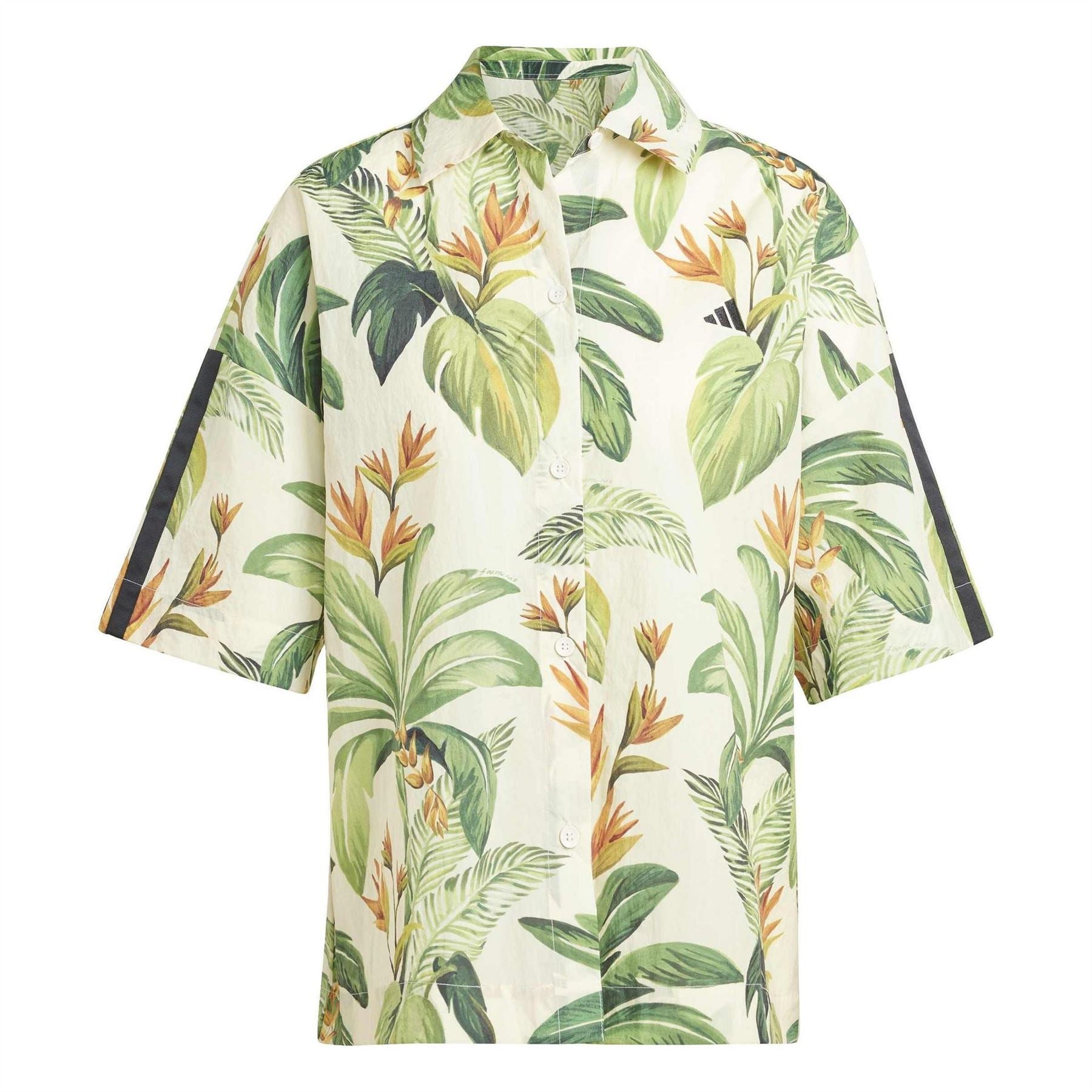 adidas Farm Floral Buddha Collared Short Sleeve Shirt
