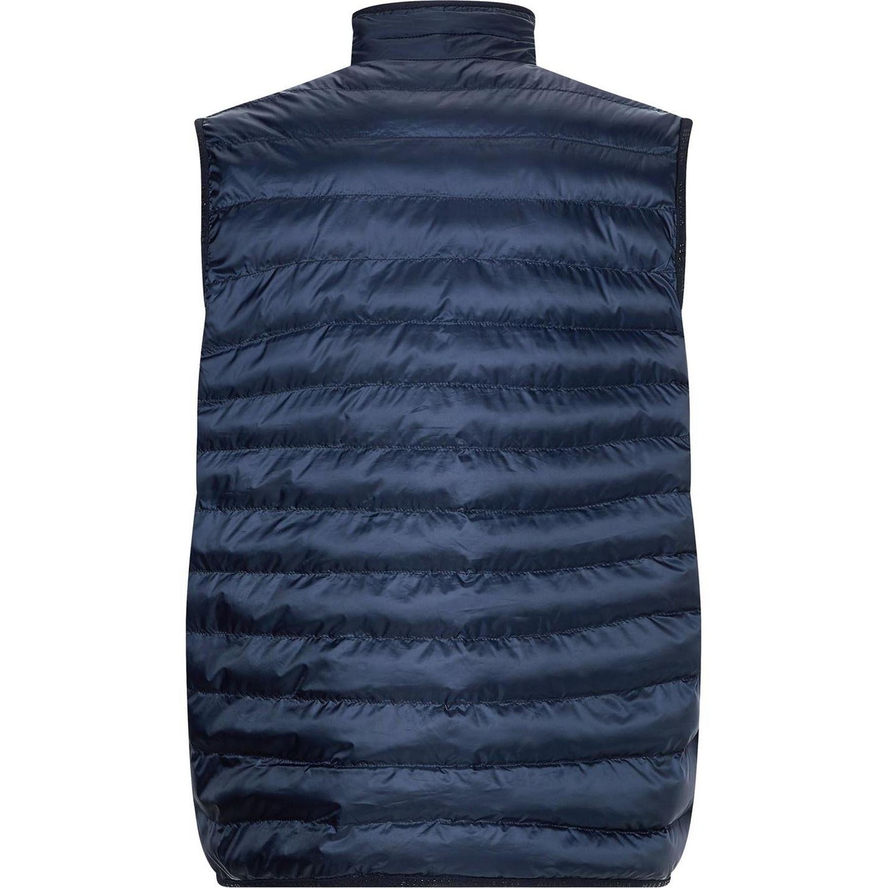 Tommy Hilfiger Duck Down Sleeveless Funnel Neck Zip Short Puffer Jacket