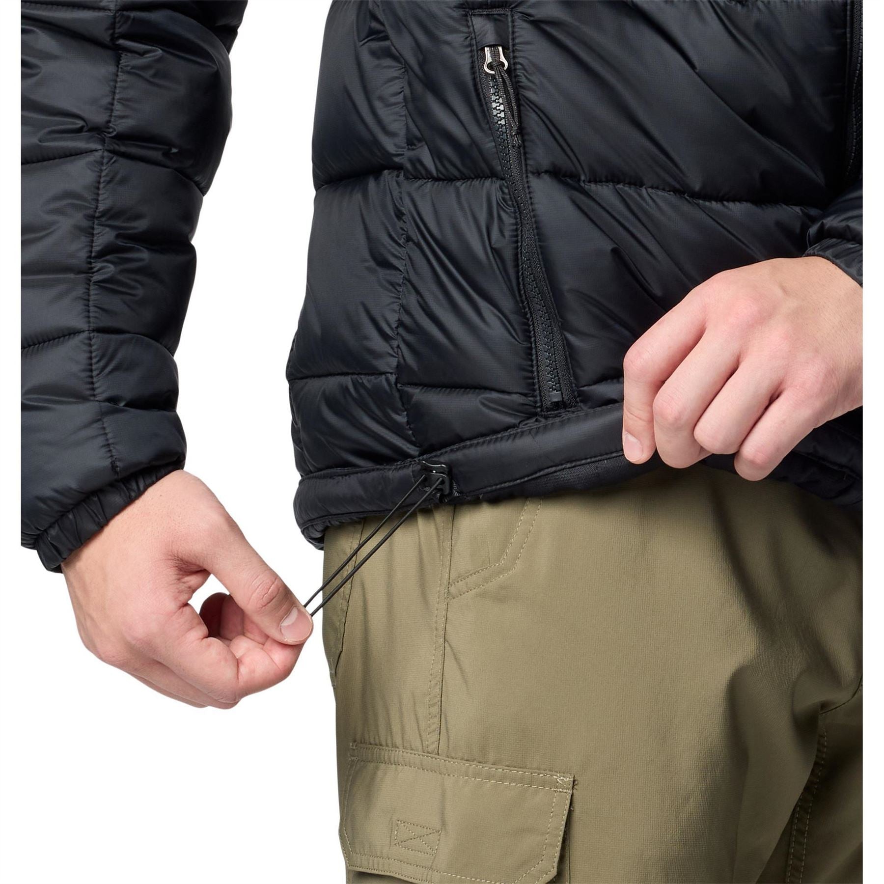 Columbia Buck Butte Hooded Solid Patterned Puffer Jacket