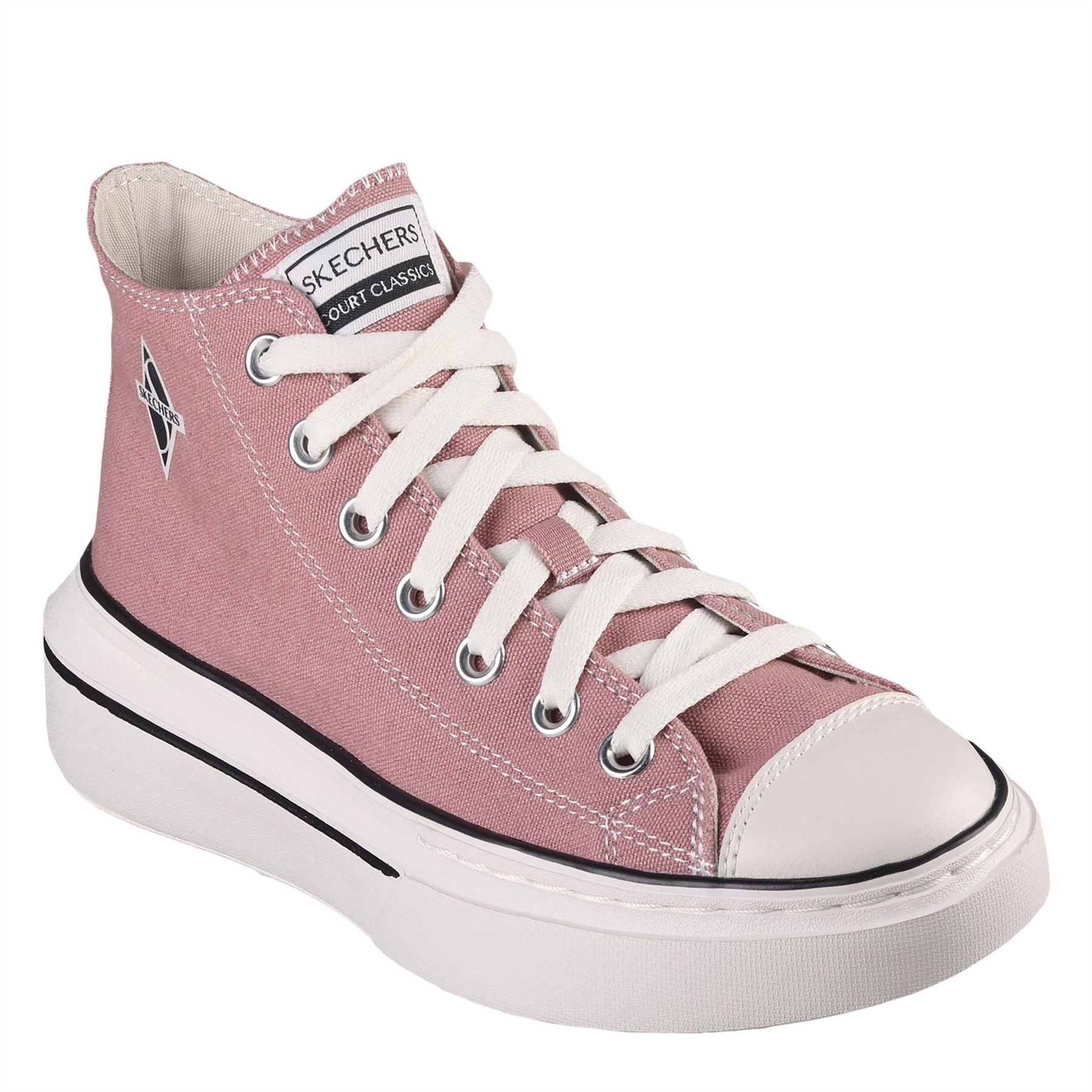 Skechers Womens Mid Top Lace Up W Air Cooled Low Top Trainers