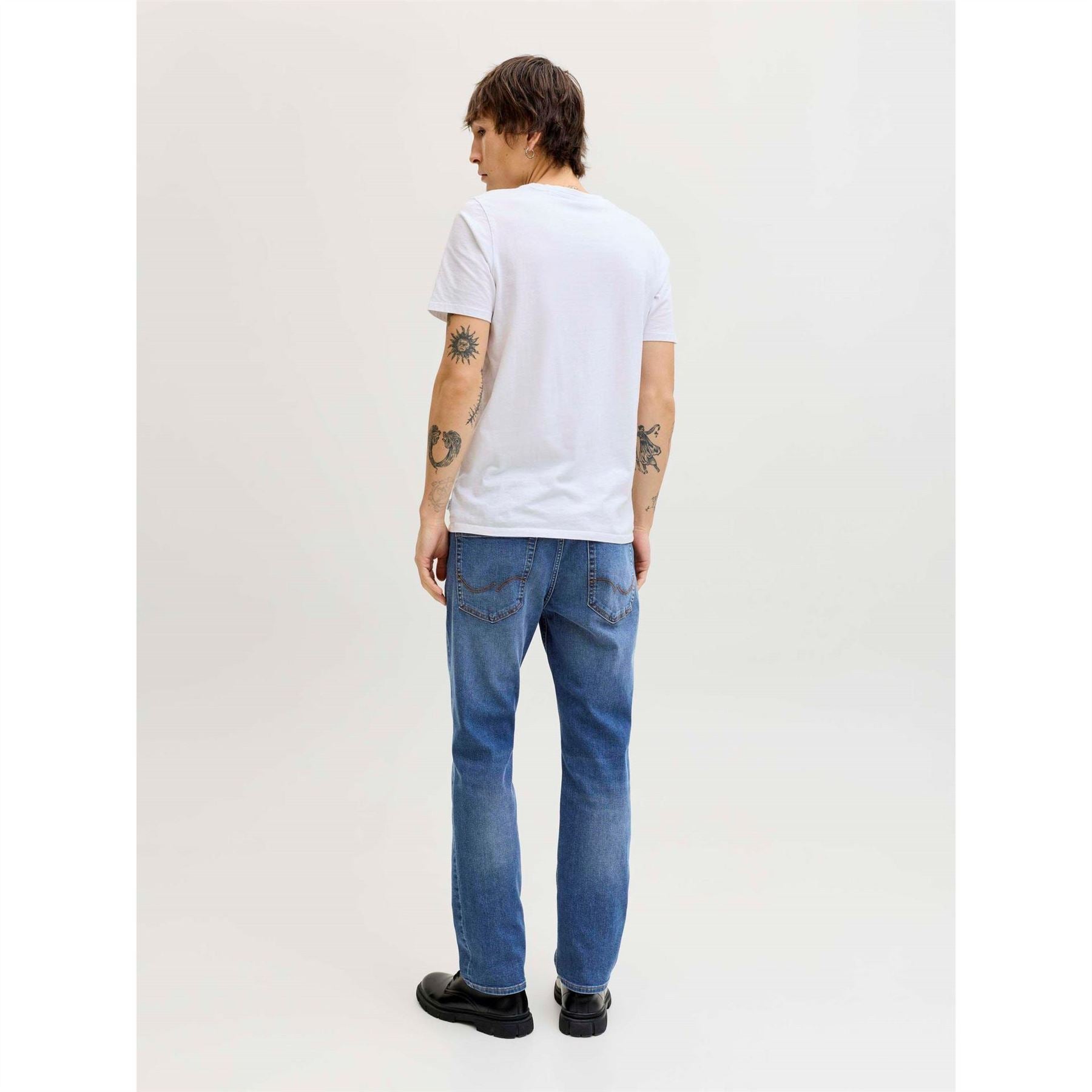 Jack and Jones Clark Orig Tapered Fit Five Pocket Jeans