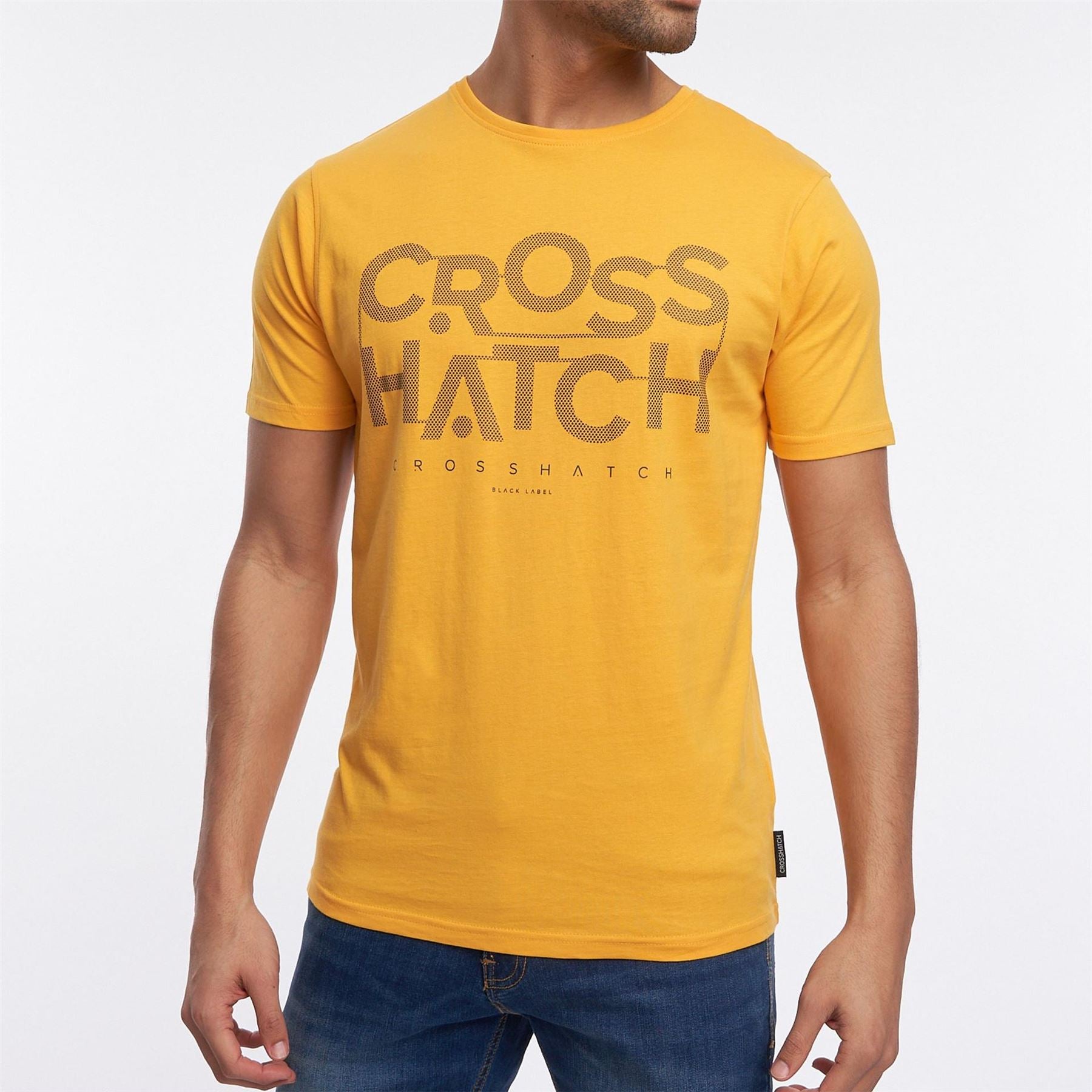 Crosshatch Mens Logo Short Sleeve T-Shirt