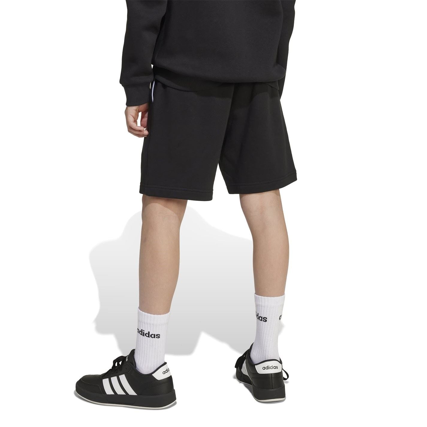 adidas Regular Fit Denim Bermuda Shorts with Bold Logo
