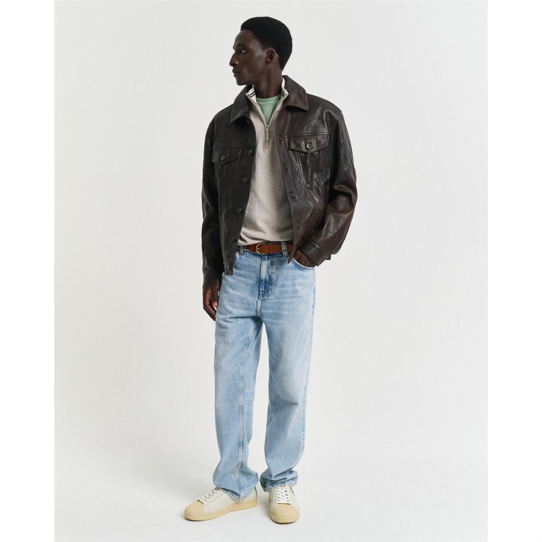 Gant Cotton Half Zip Sweater