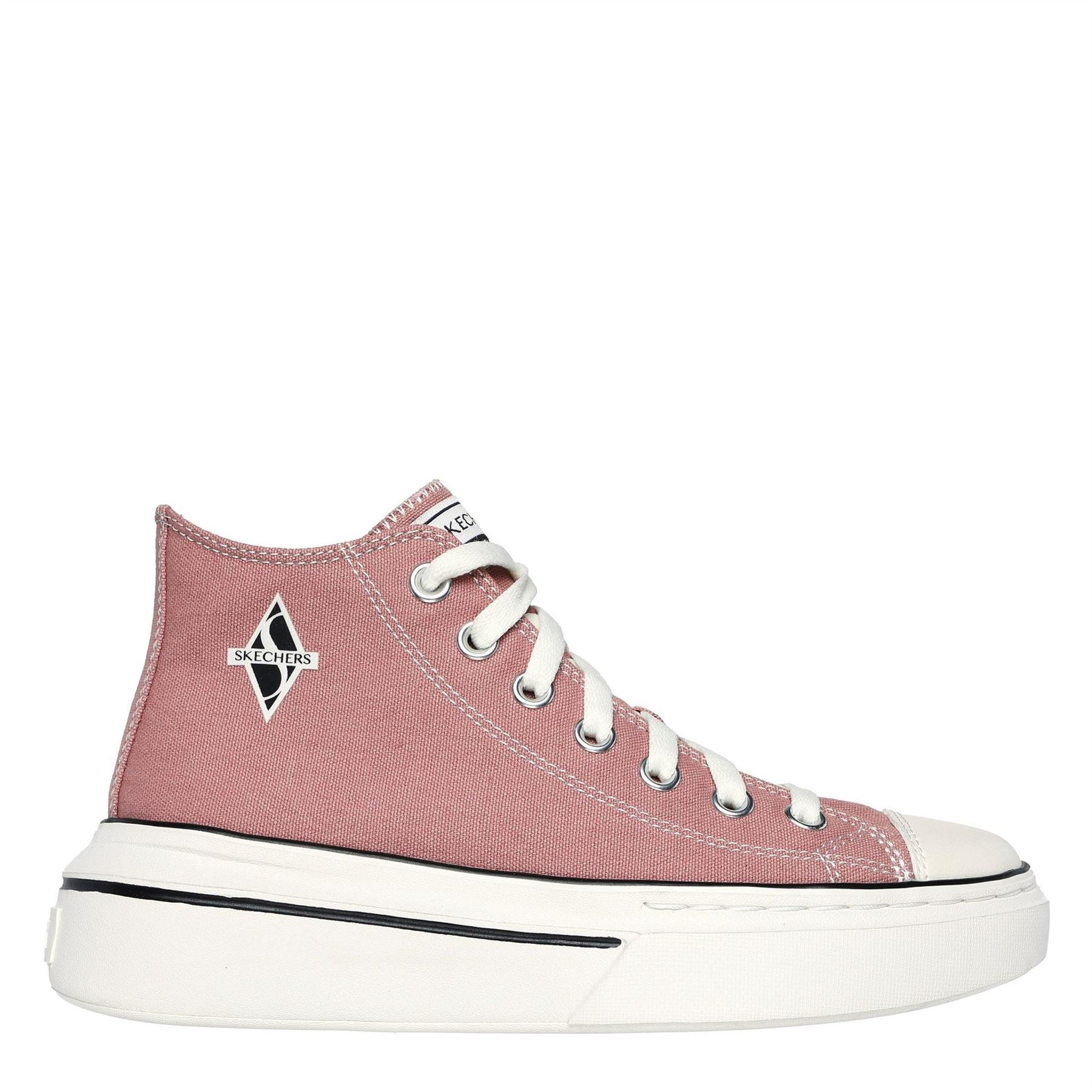 Skechers Womens Mid Top Lace Up W Air Cooled Low Top Trainers