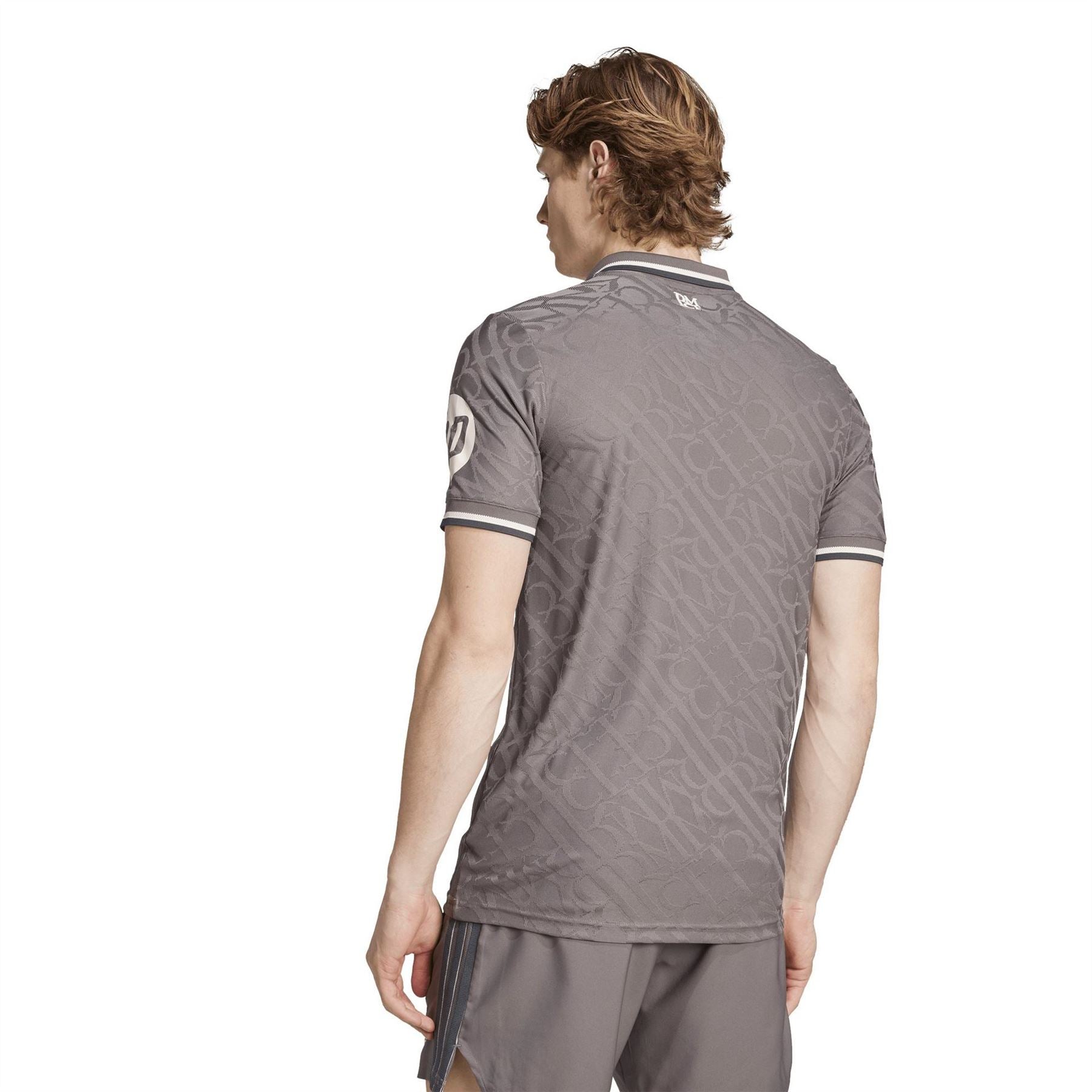 adidas Three Bar Logo Collared Neck Short Sleeve Jersey Shirt