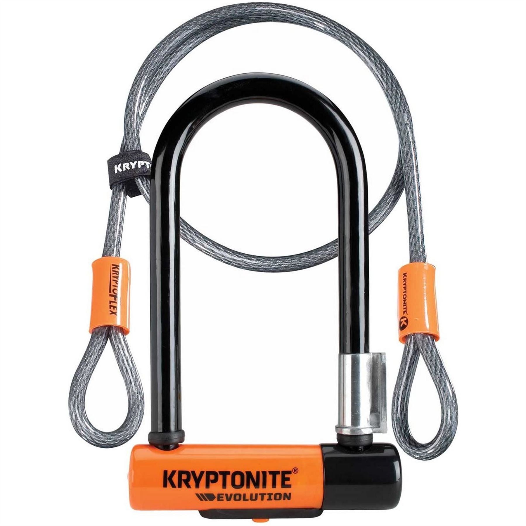 Kryptonite Mini 7 D Lock With Kryptoflex Cable Sold Secure Gold