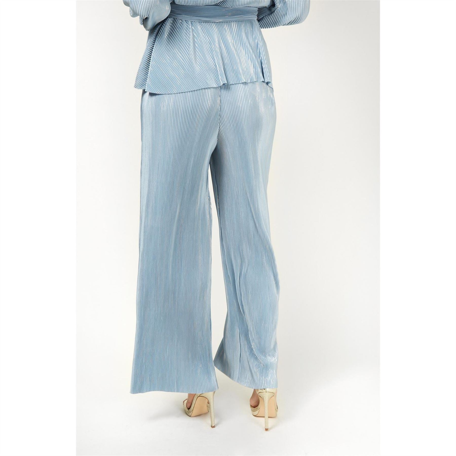 Little Mistress Ribbed Wide Leg Trousers