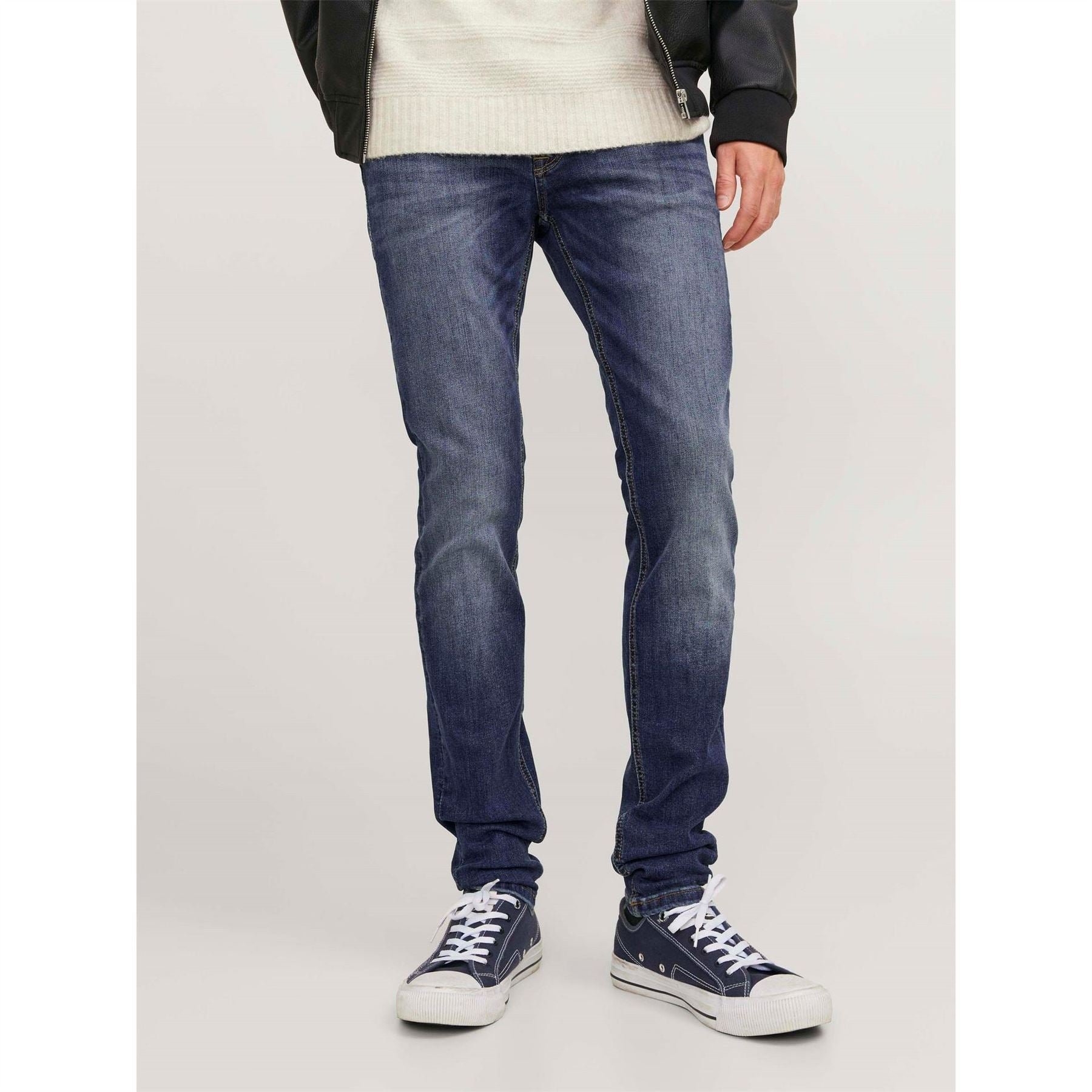 Jack and Jones Liam Five Pocket Skinny Fit Jeans