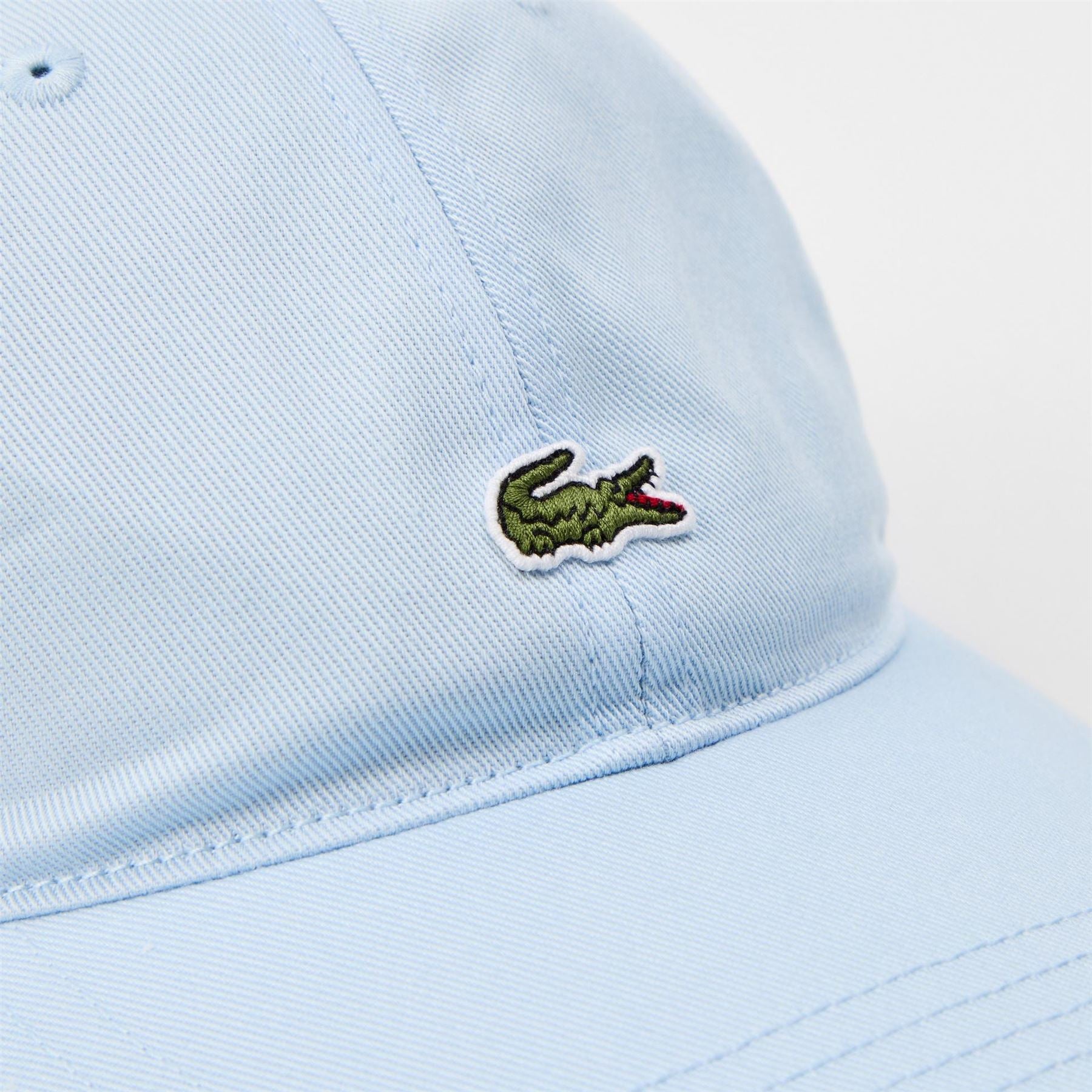 Lacoste Organic Crocodile Print Curved Brim Dad Cap