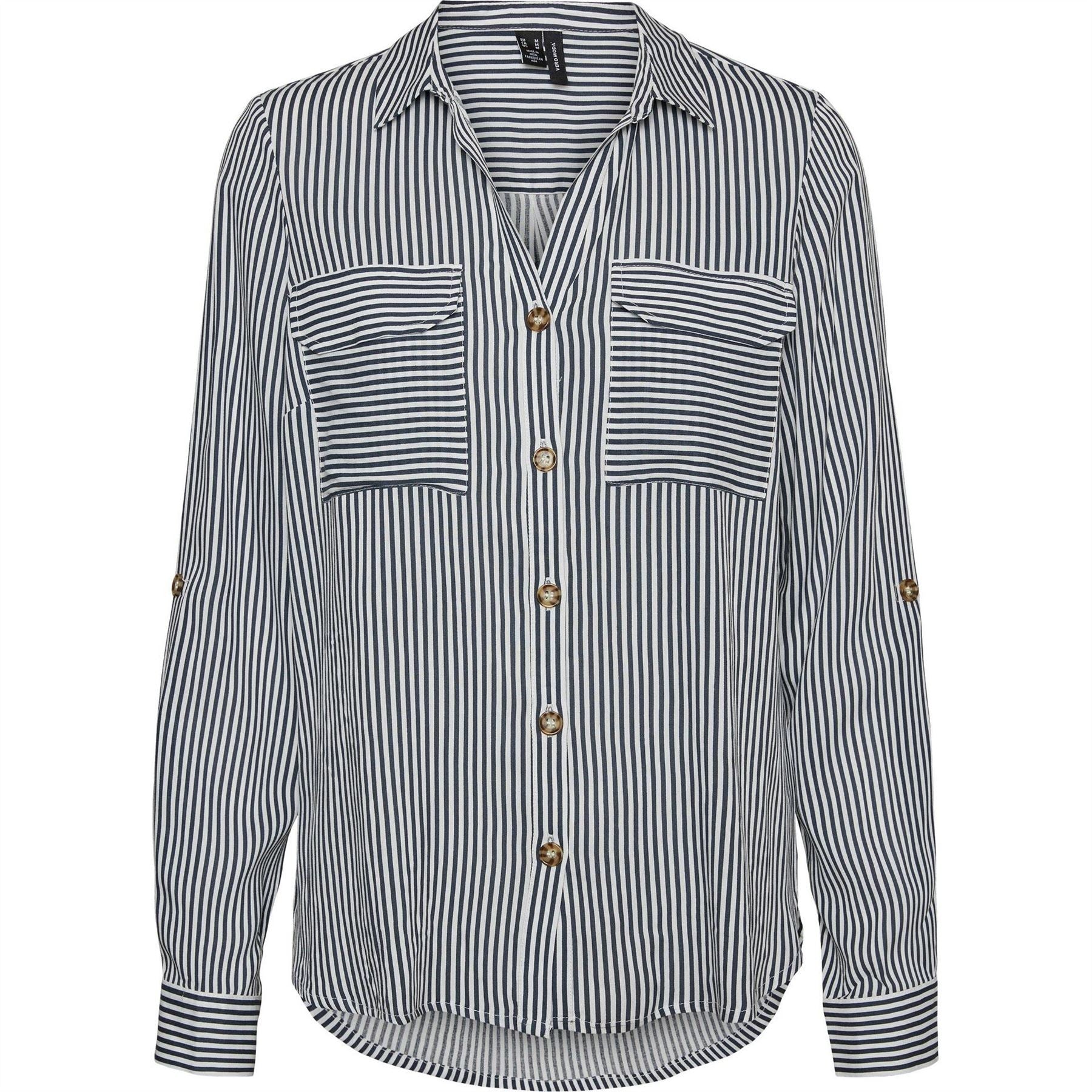 Vero Moda Bumpy Regular Fit V-Neck Long Sleeve Shirt