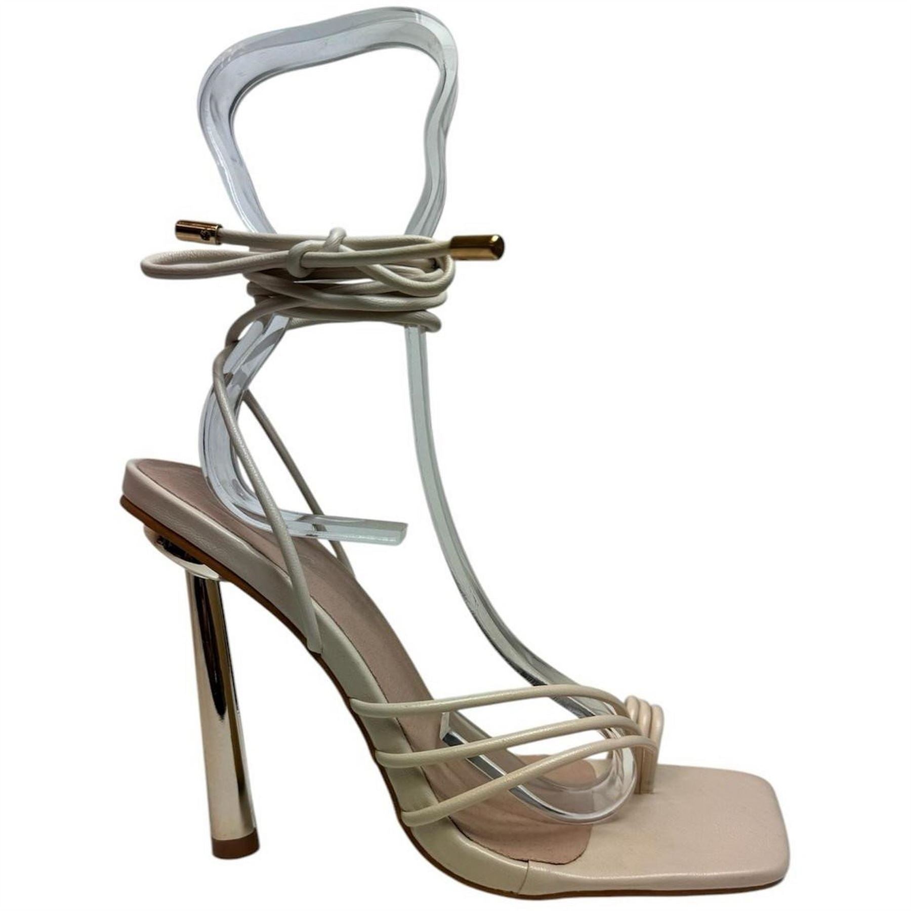 Chic T Loop High Heel Open Toe Sandals