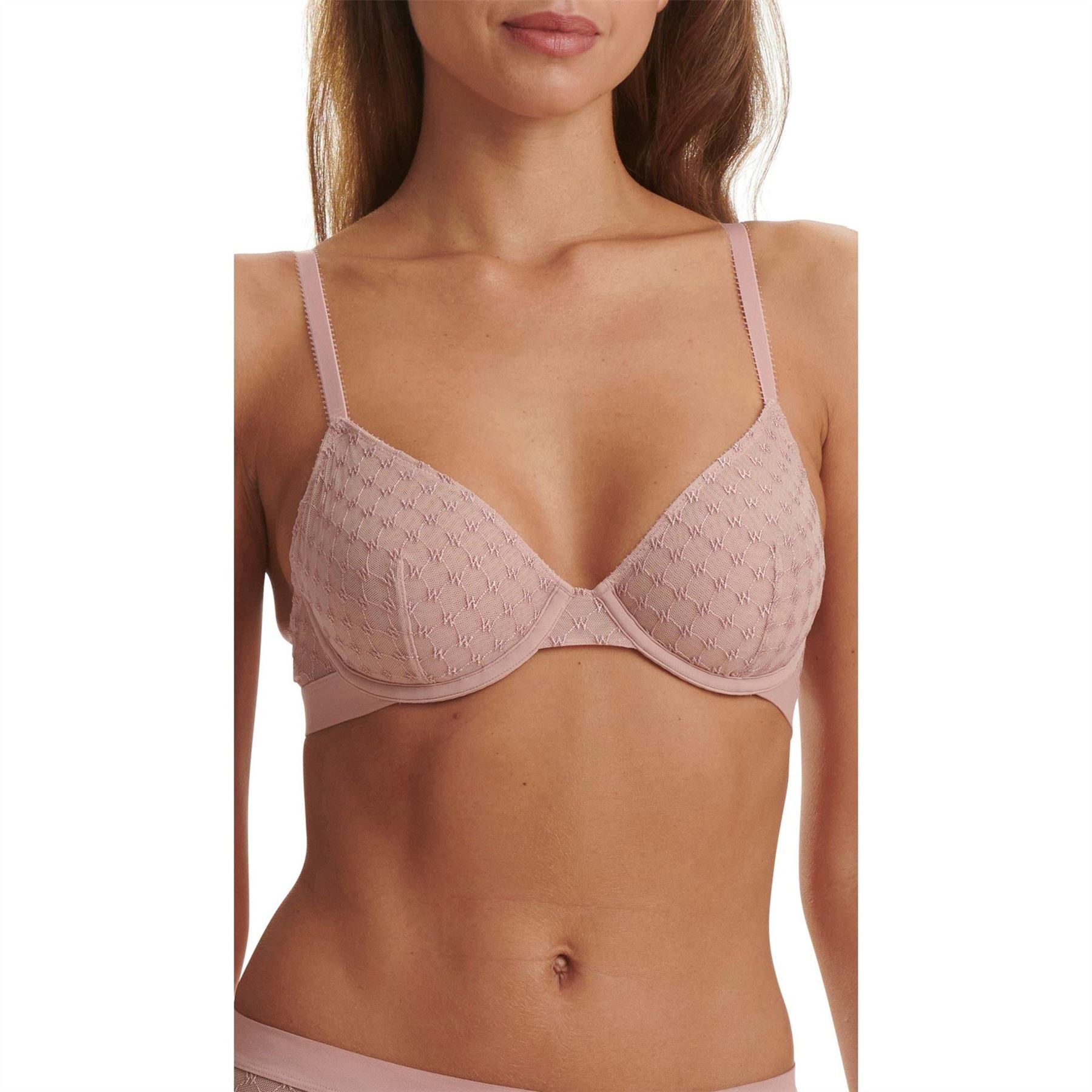 Wolford Logo Lace Underwire Bra
