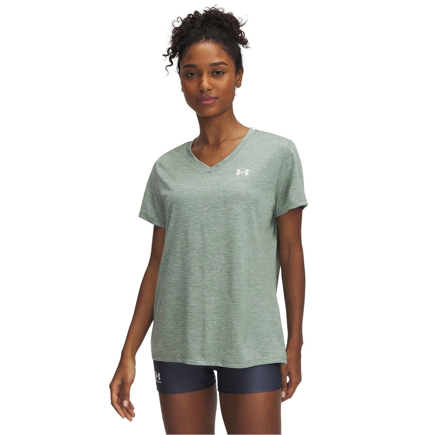 Under Armour Womens Armour Tech™ Twist V Neck Short Sleeve