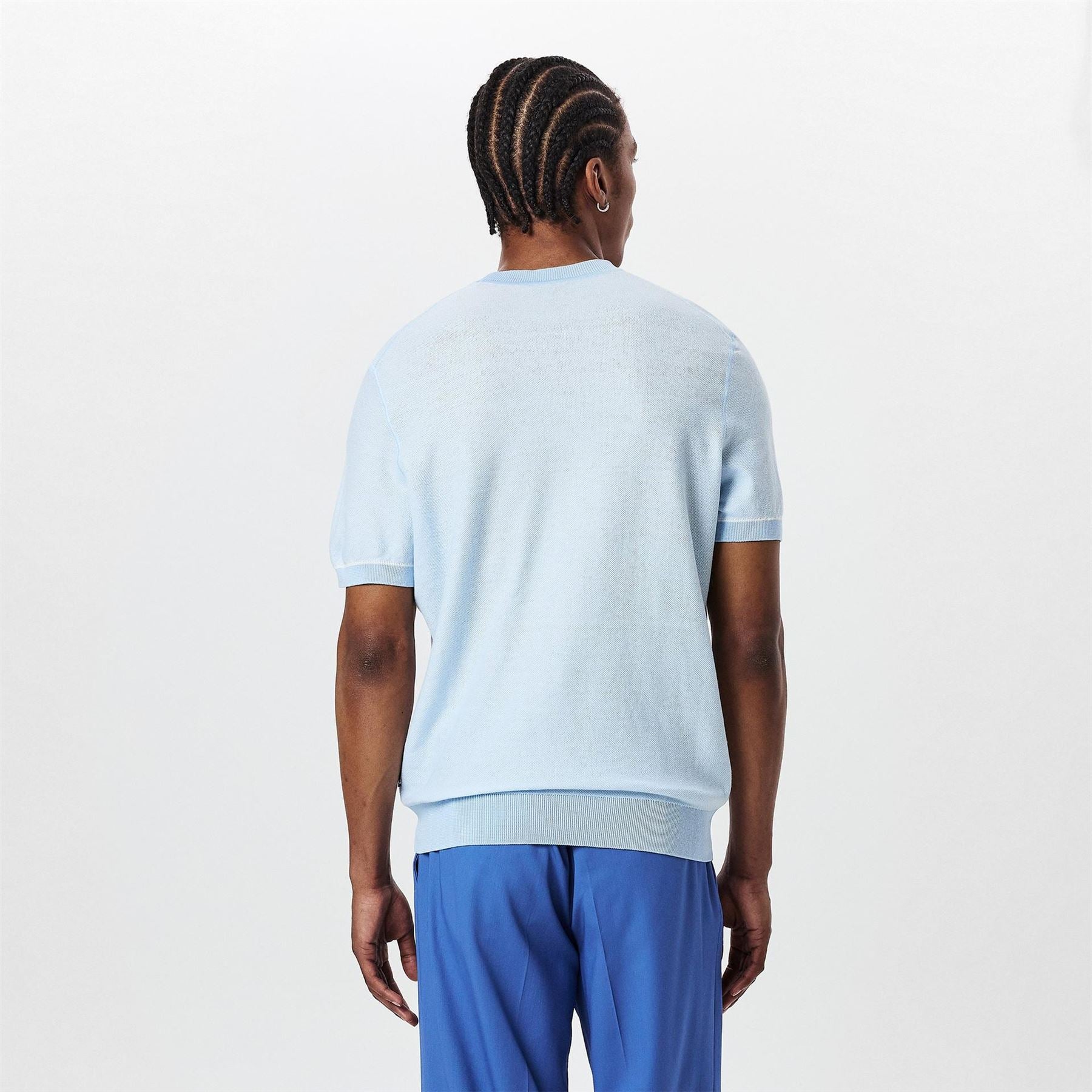 Boss Regular Fit Crew Neck Short Sleeve Sweater