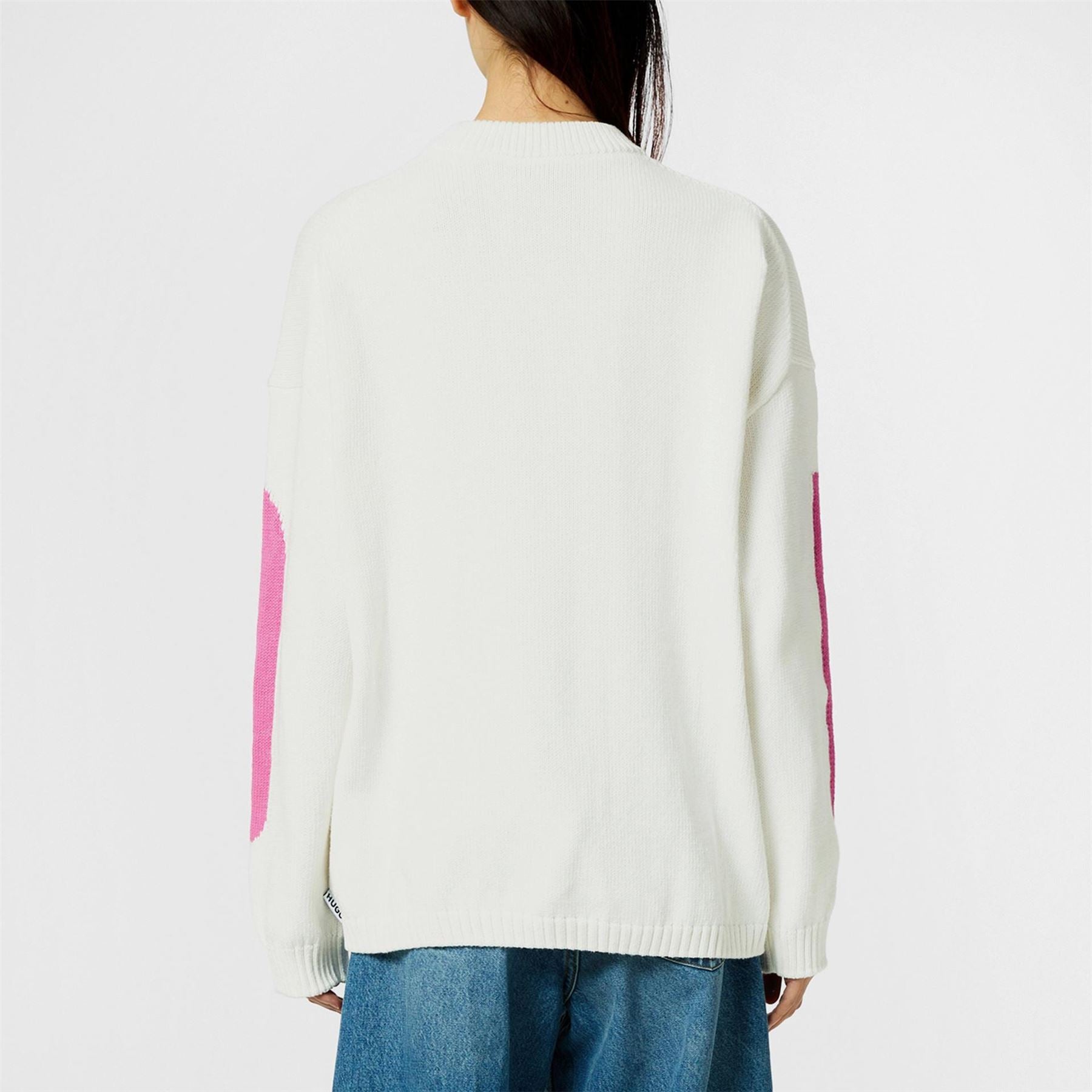 Hugo Crew Neck Relaxed Fit Long Sleeve Sweater