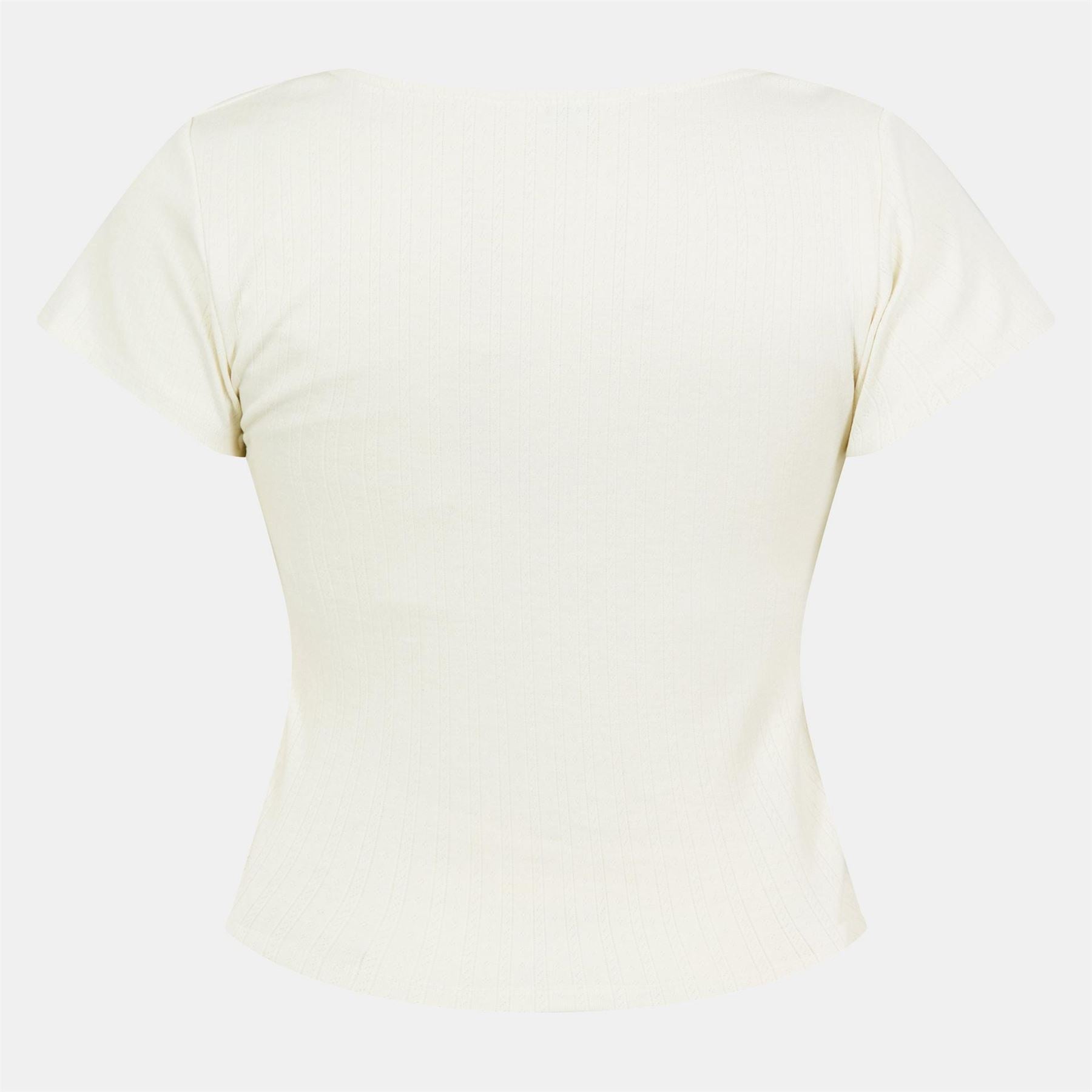 Jack Wills Cropped V-Neck Slim Fit T-Shirt