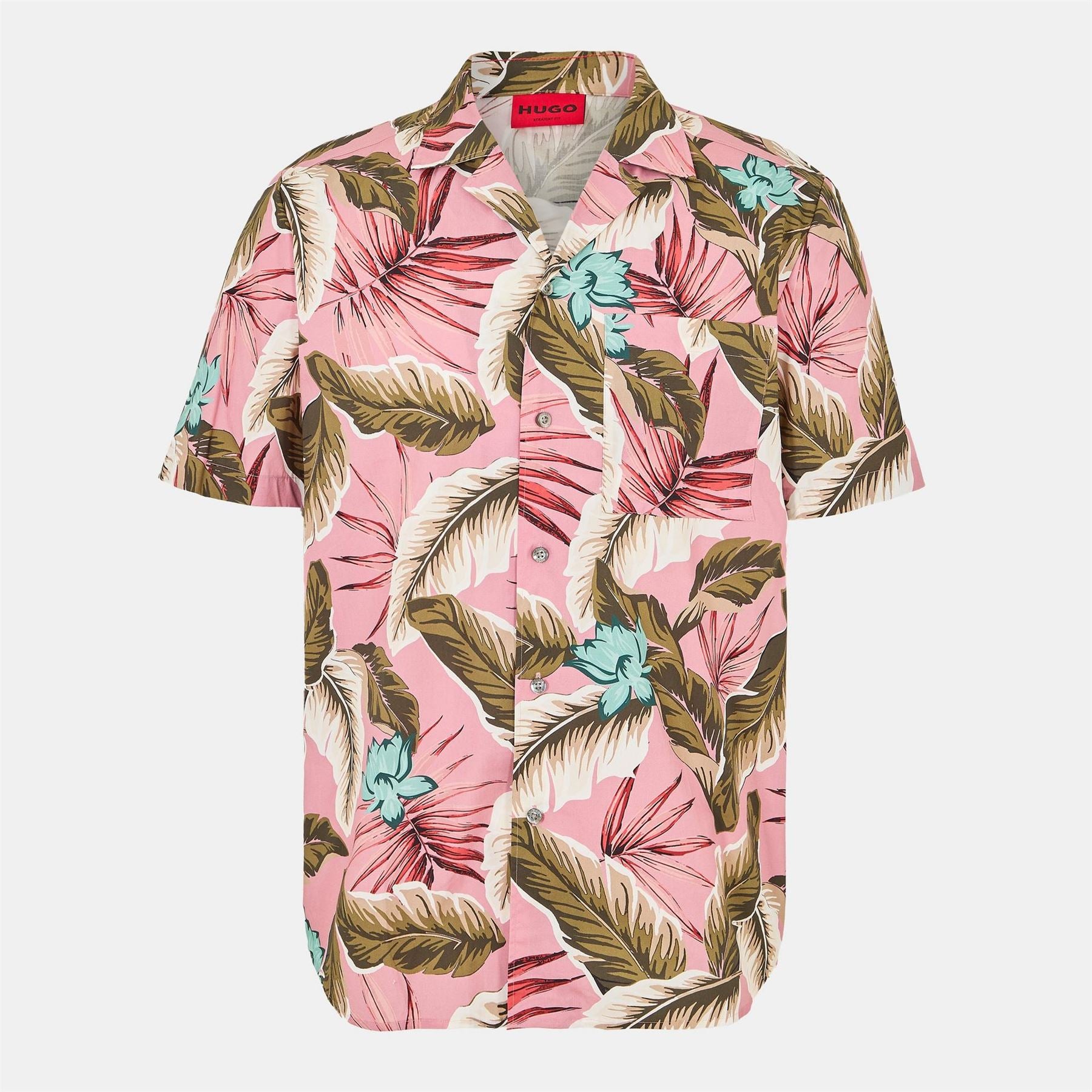 Hugo Collared Neck Shirt Collar Short Sleeve Shirt