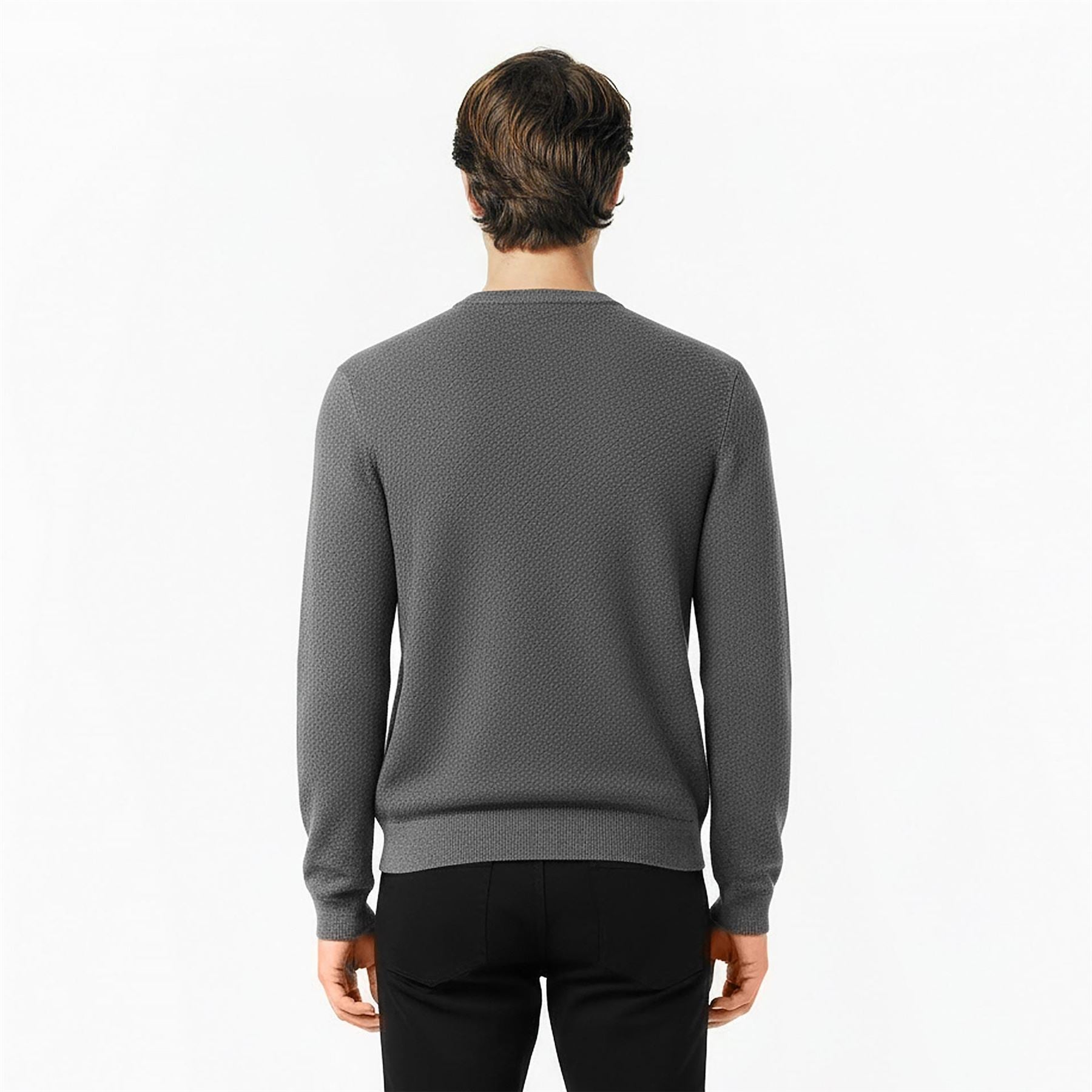 Hugo HUGO Crew Neck Wool Jumper with Logo Detail (Setal)