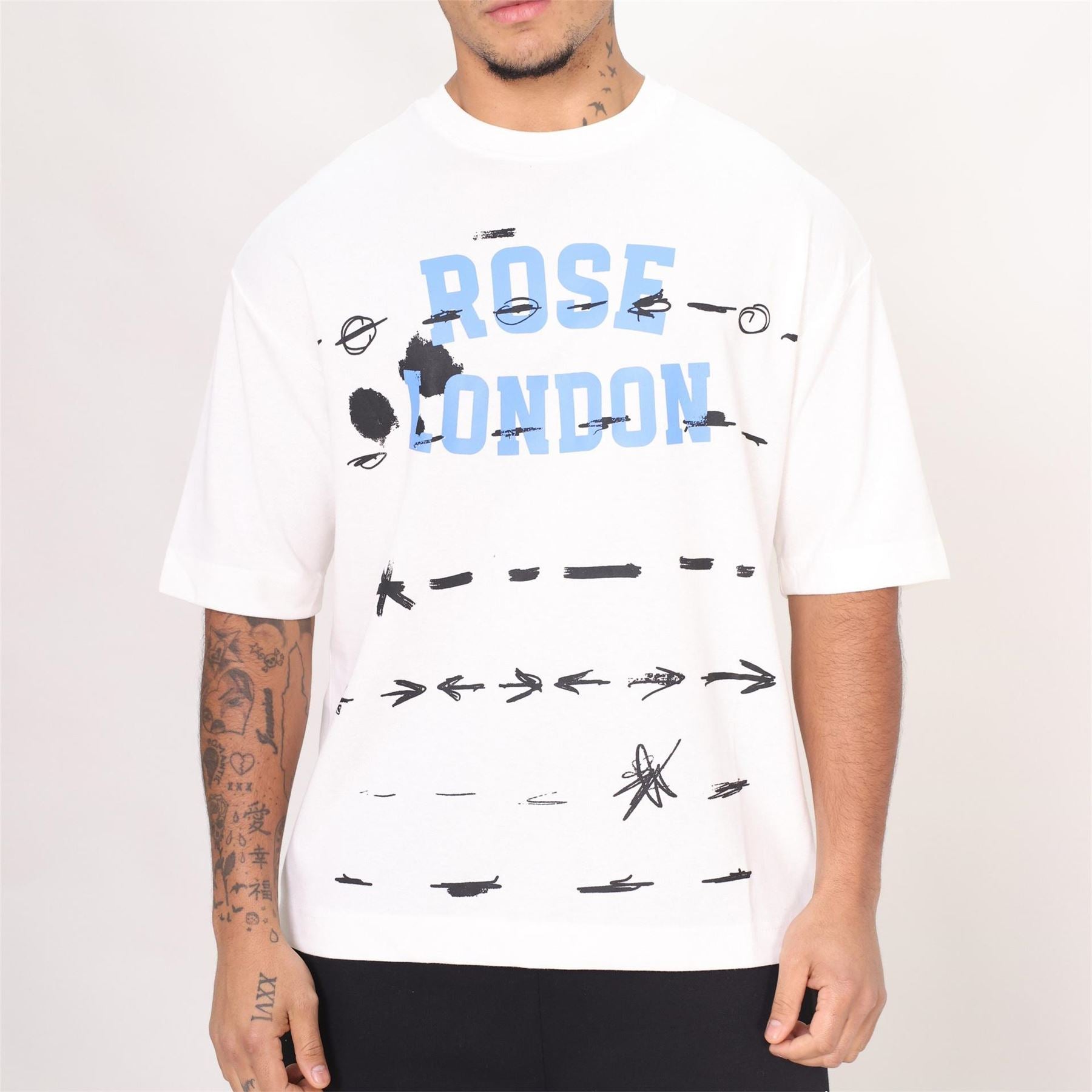 Rose London London Graffiti Stripe T-Shirt
