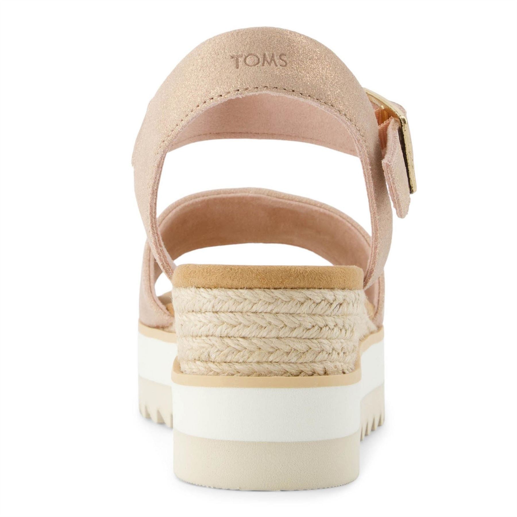 Toms Darya Low Heel Wedge Open Toe Slide Sandals