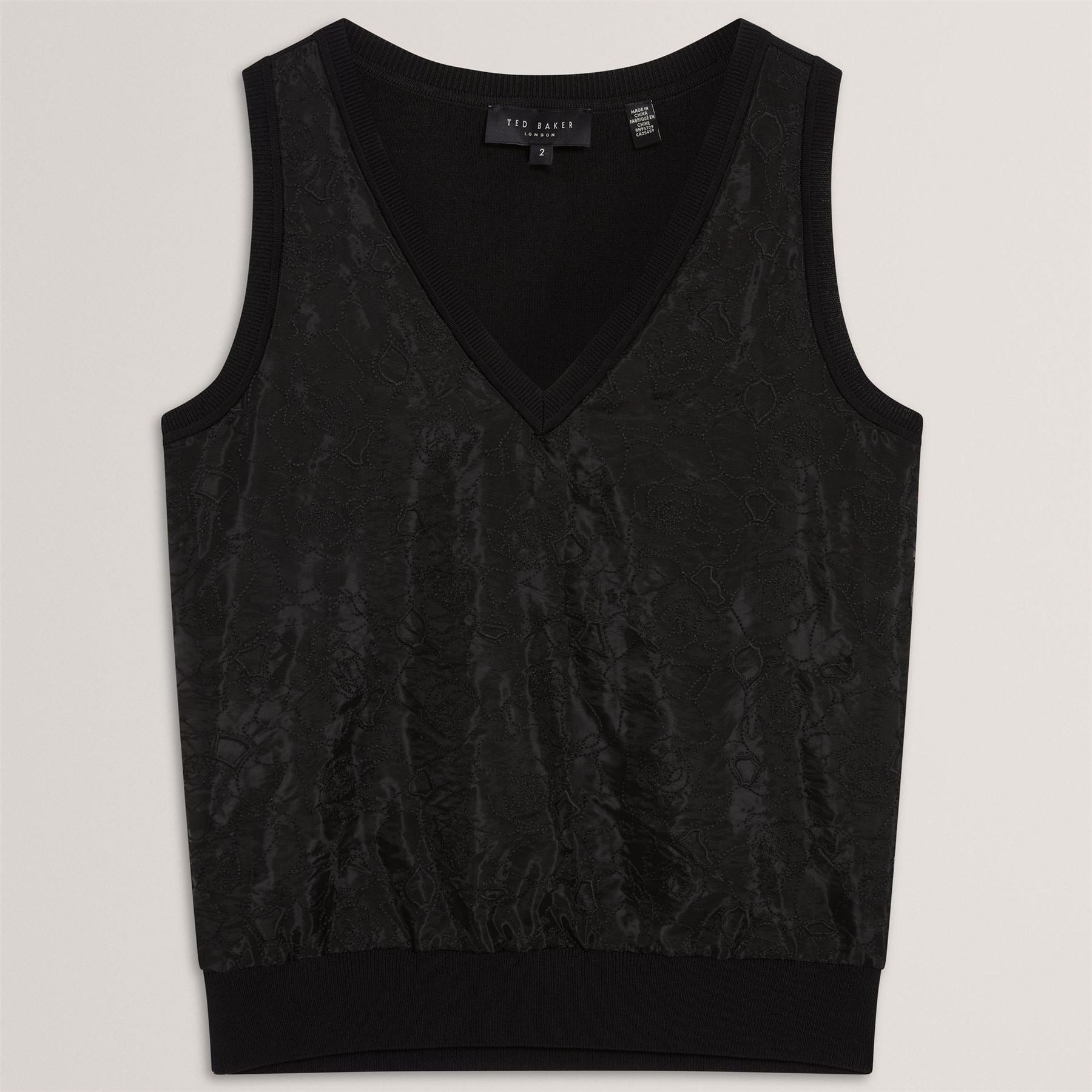 Ted Baker Lace Front Tank Knitted Top