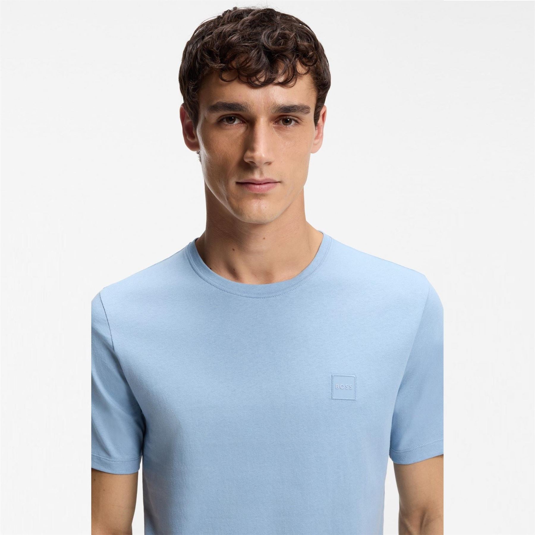 Boss BOSS ORANGE Tales T Shirt with Logo Patch Premium Cotton