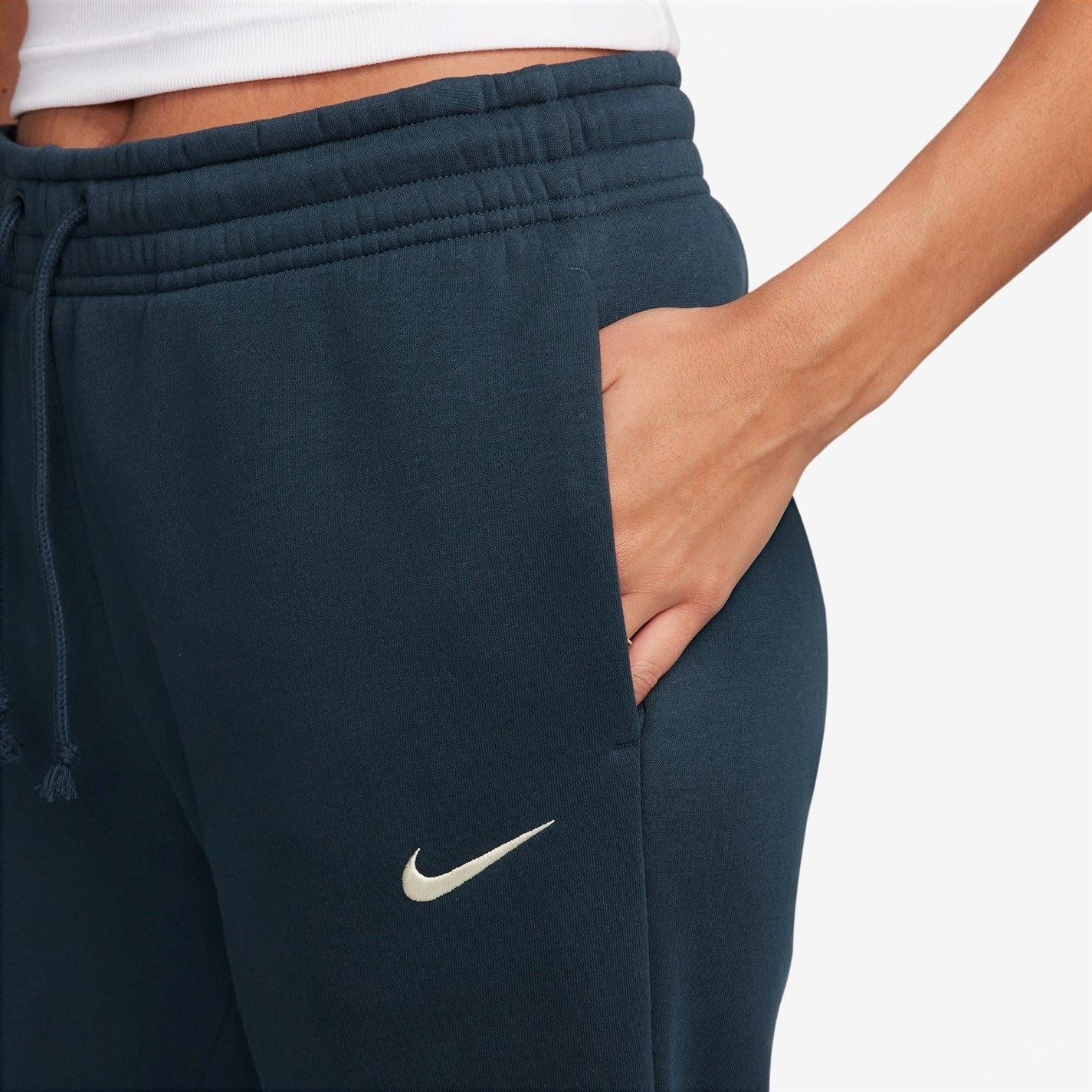 Nike Womens Sportswear Phoenix Fleece Mid Rise Sweatpants