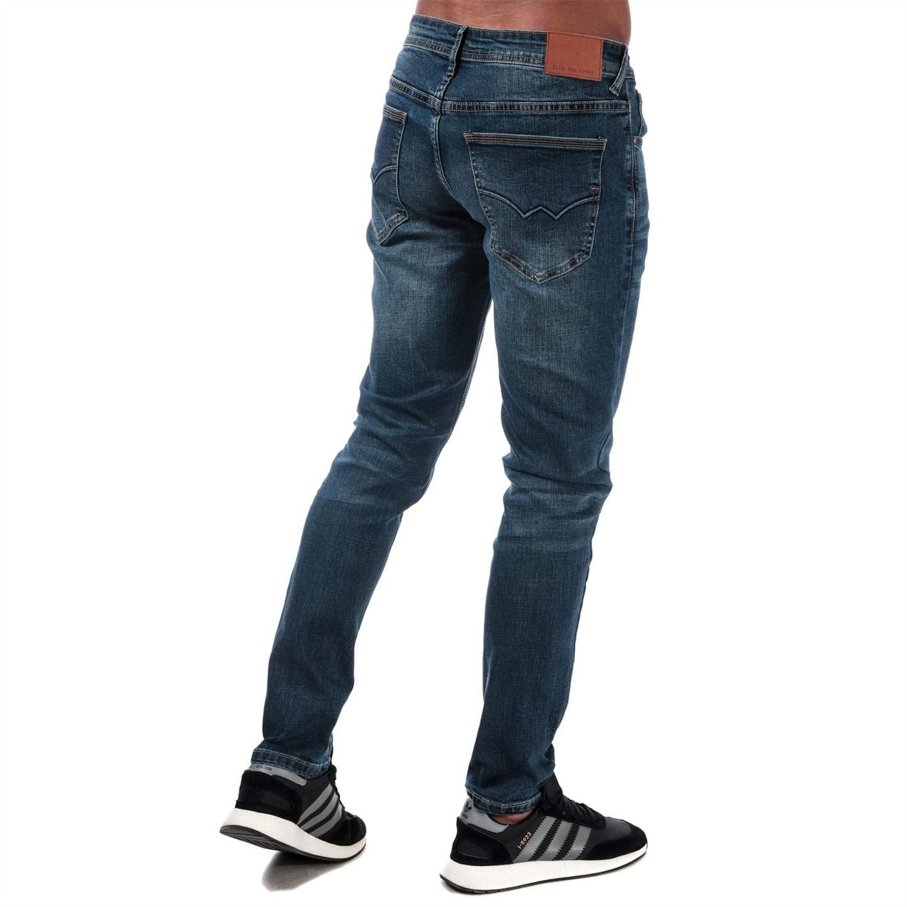 Duck and Cover Overbug Dark Wash Tapered Fit Jean