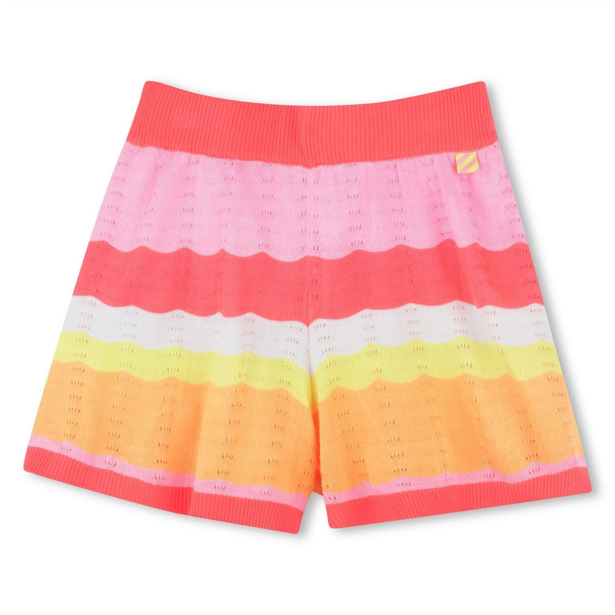 Billieblush Striped Crochet Knitted Shorts