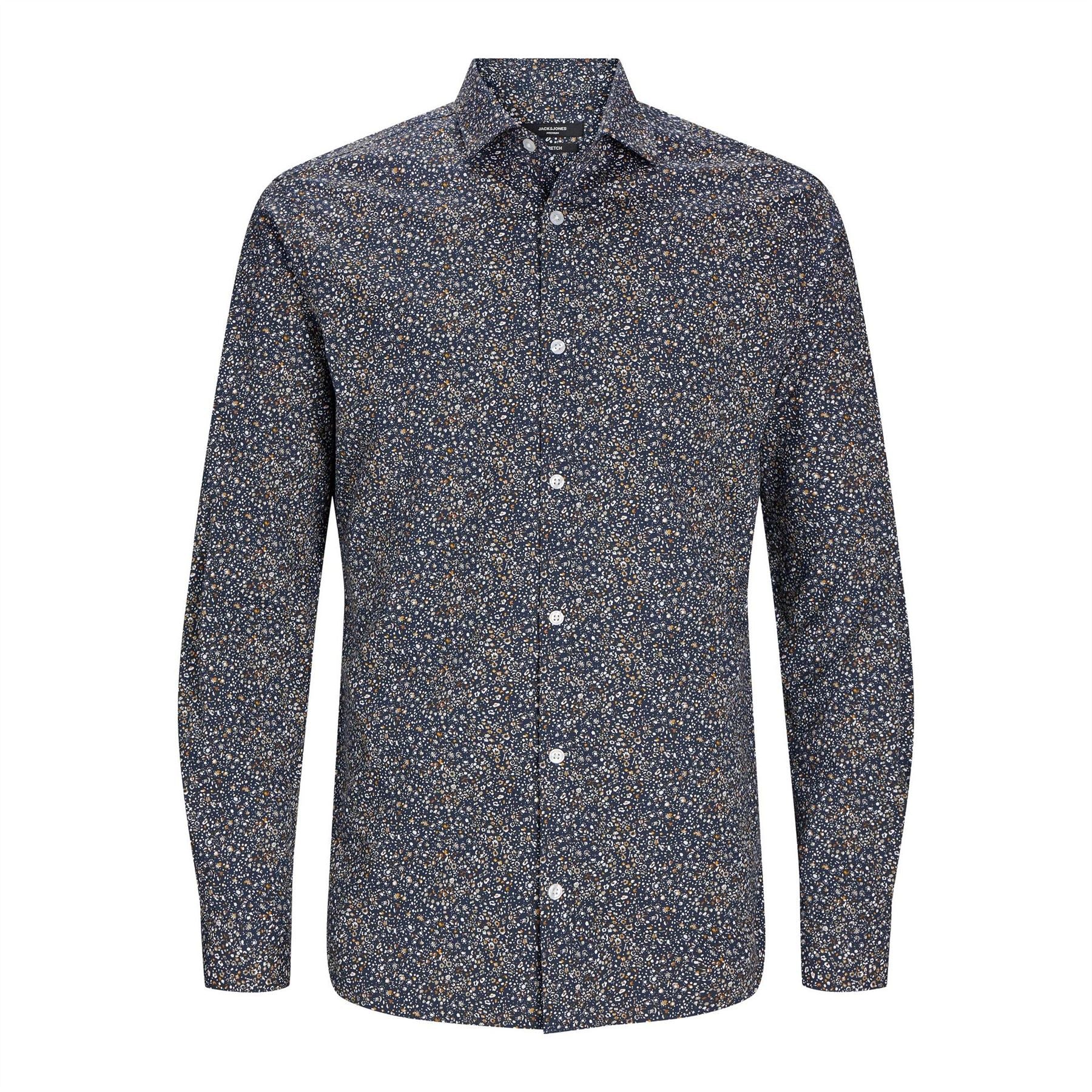 Jack and Jones All Over Print Slim Fit Dress Shirt