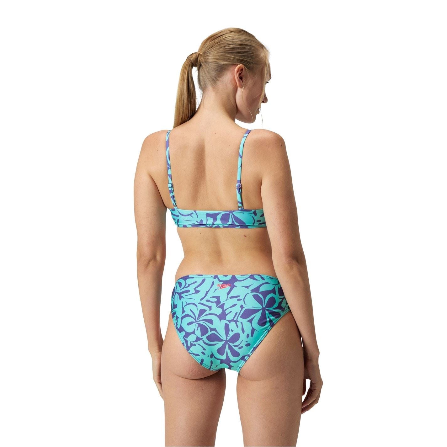 Speedo Womens Printed Adjustable Thinstrap 2 Piece