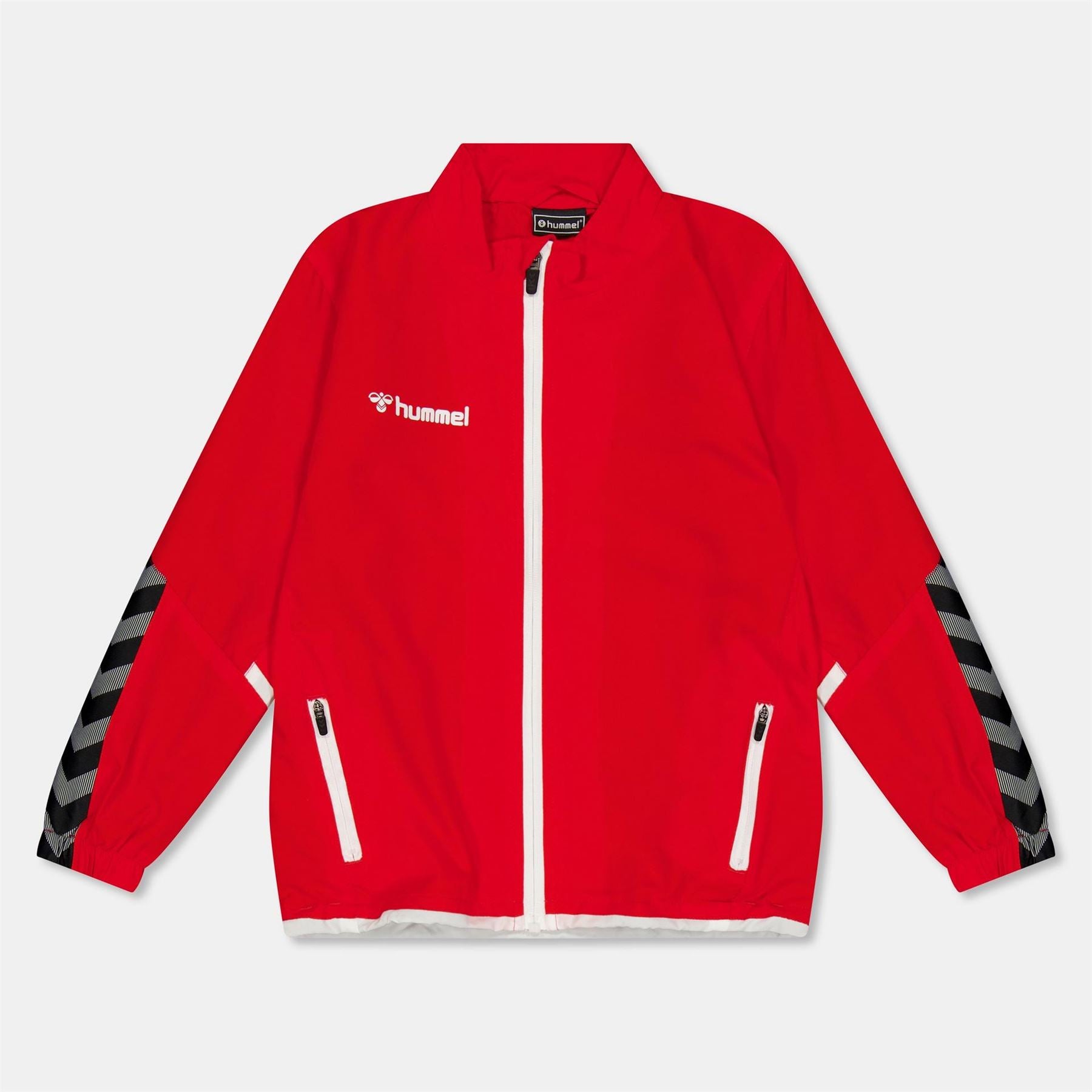 Hummel Chevron Patterned Ribbed Cuff Track Jacket