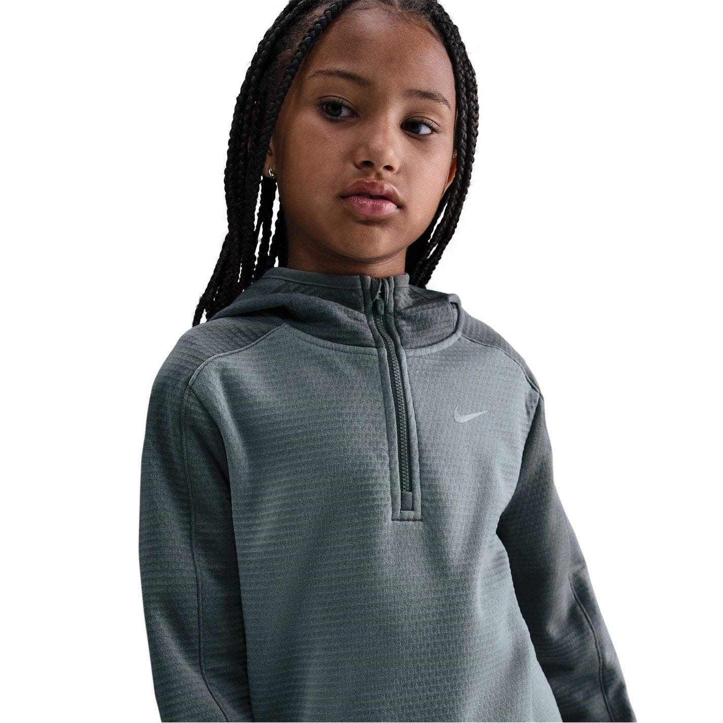 Nike Zip Neck Raglan Sleeve Sweatshirt