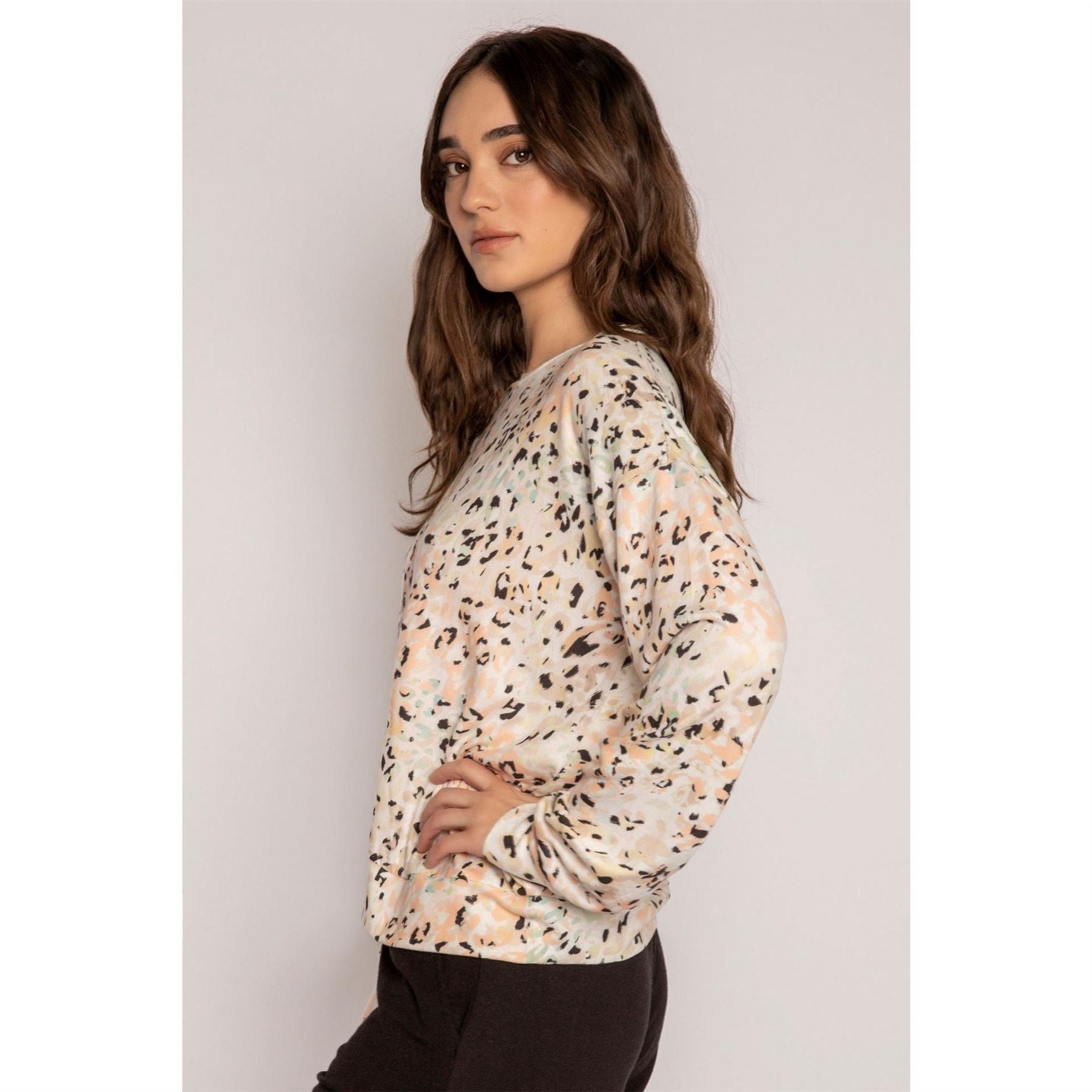 PJ Salvage Salvage Floral Crew Neck Shirt
