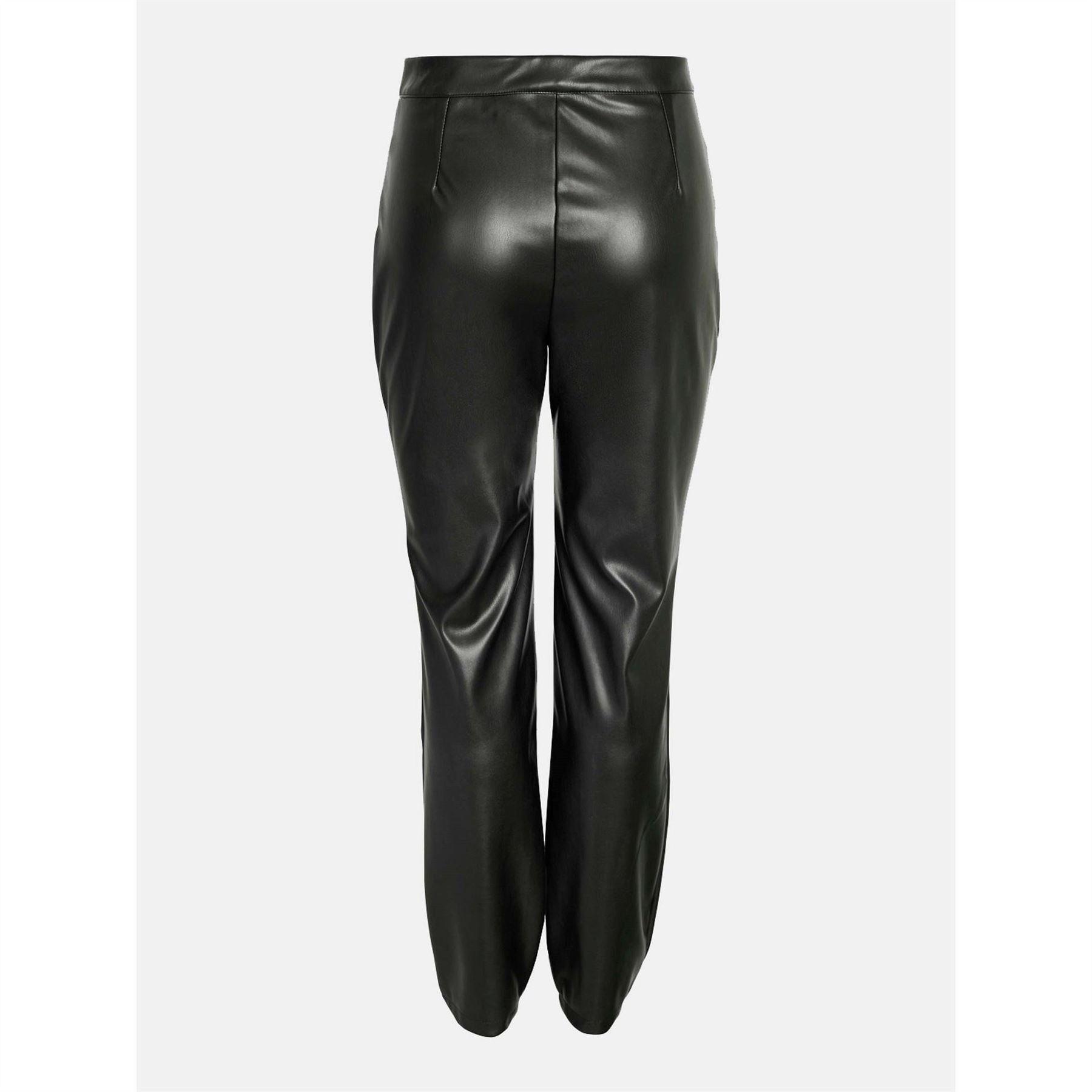 Noisy May Faux Leather Ankle Trousers