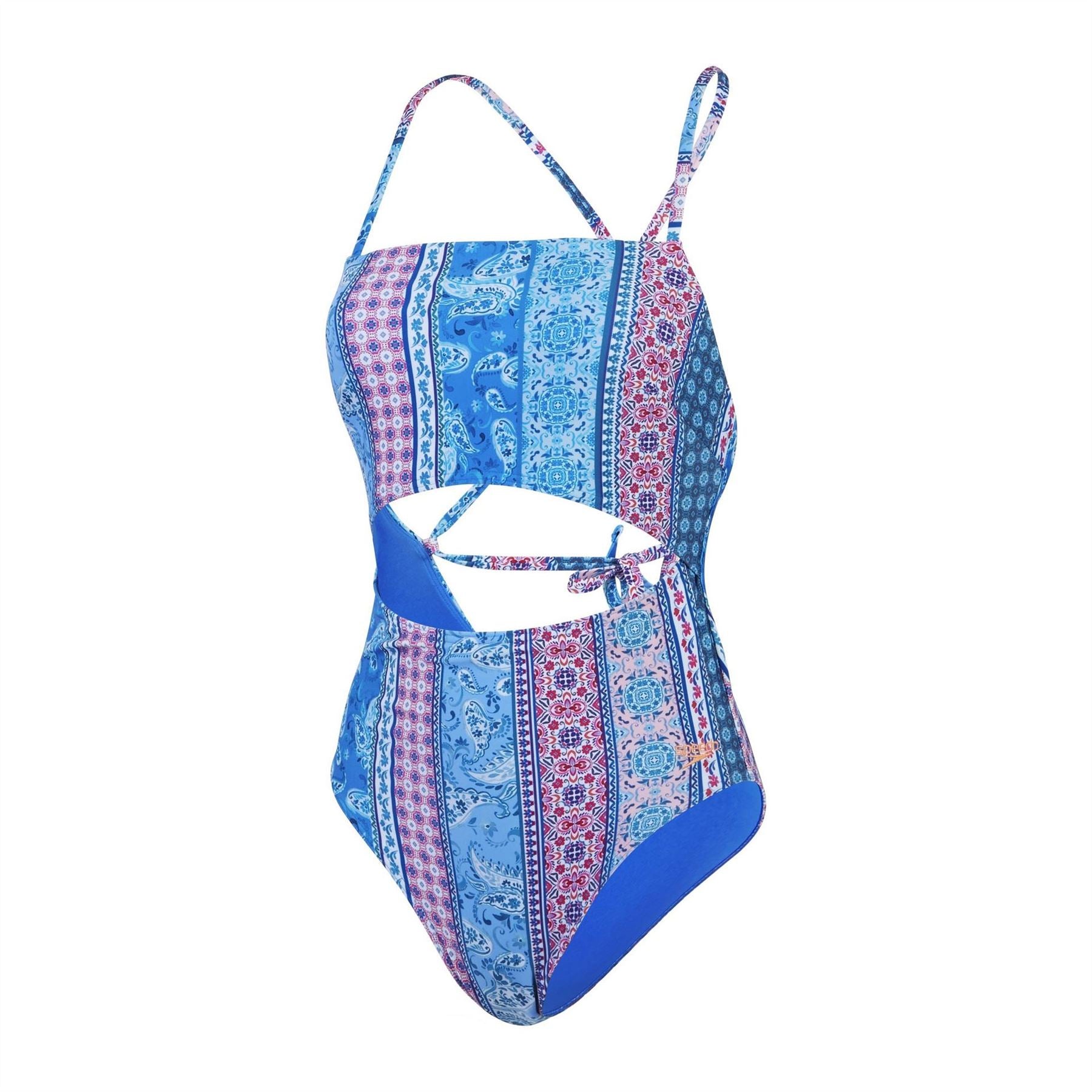 Speedo Paisley Patterned Tie Back Swimsuit