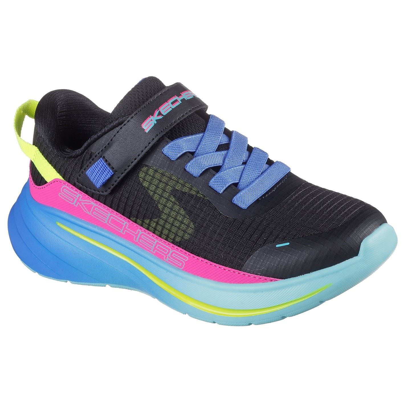 Skechers Gore And Strap Sneaker W Mono Mesh Runners Girls