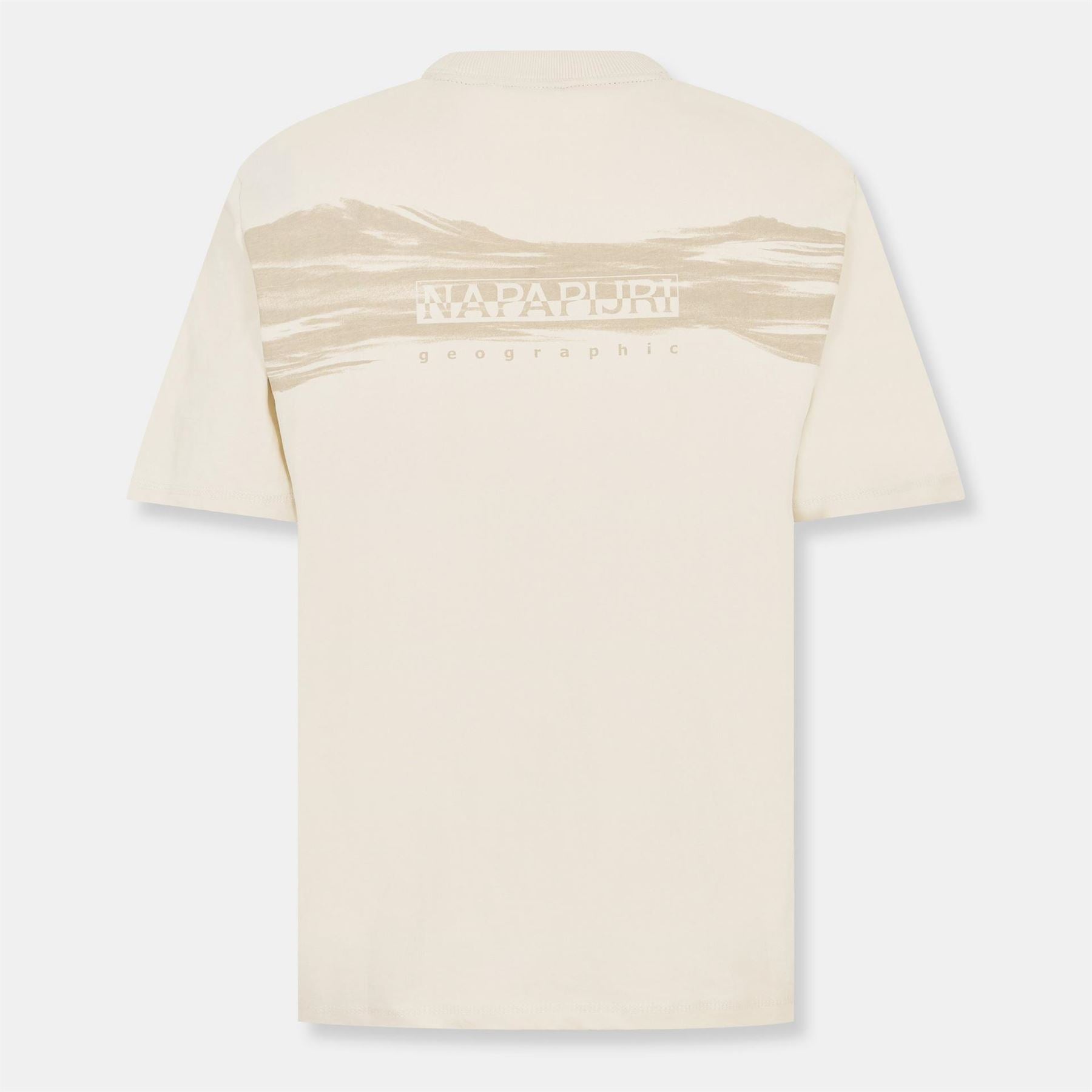 Napapijri Geographic Print Crew Neck Short Sleeve T-Shirt