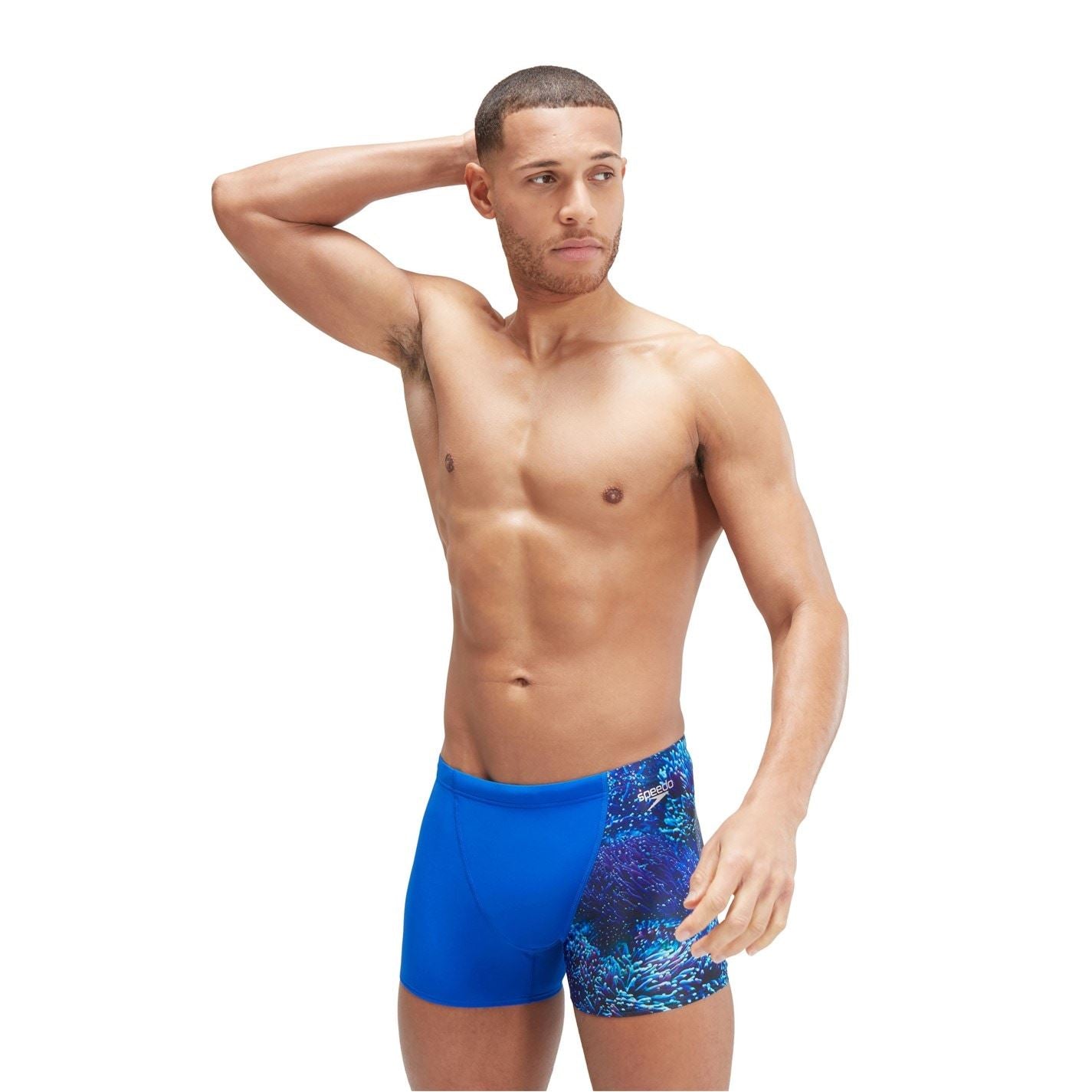 Speedo Mens All Over Print V Cut Aquashorts