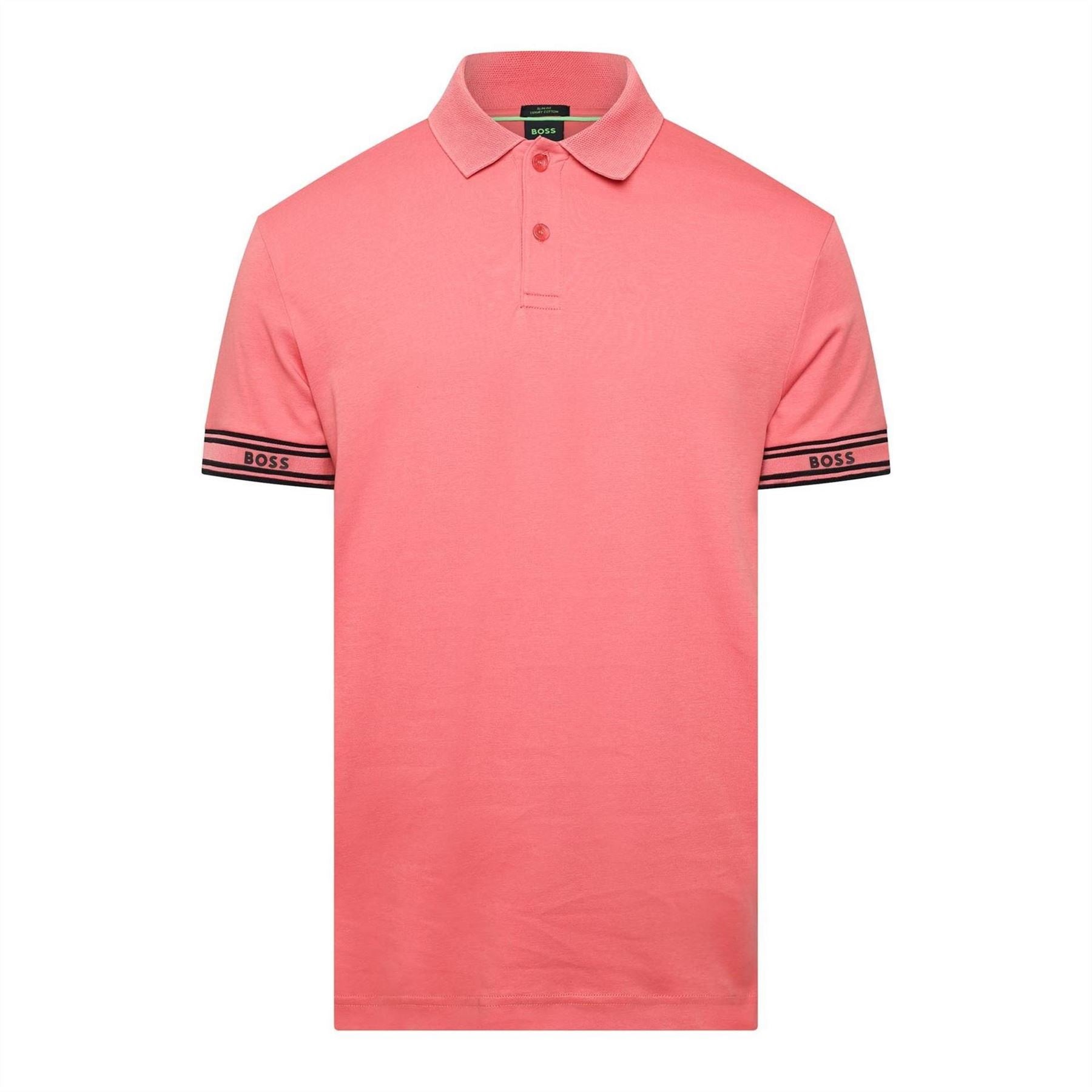 Boss Stripe Cuff Polo Shirt
