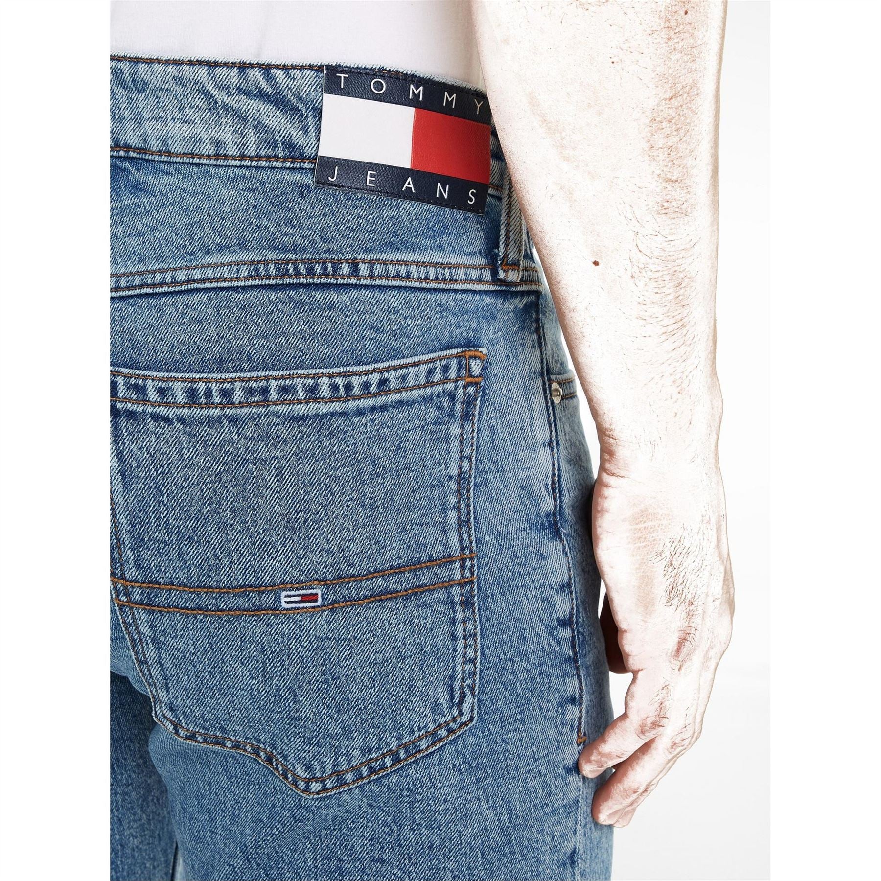 Tommy Jeans Denim Bermuda Shorts Light Wash