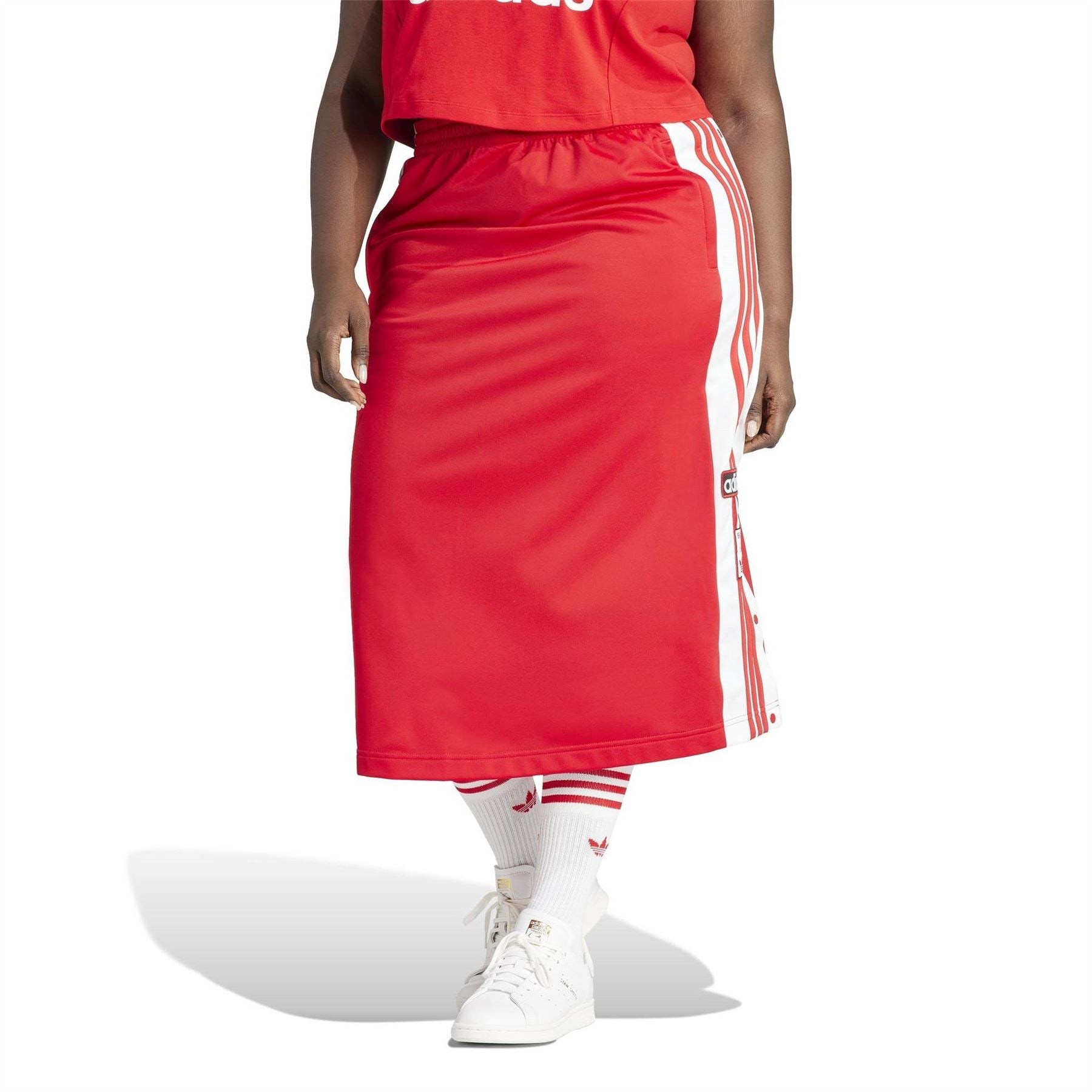 adidas Originals Break Midi Color Block Skirt