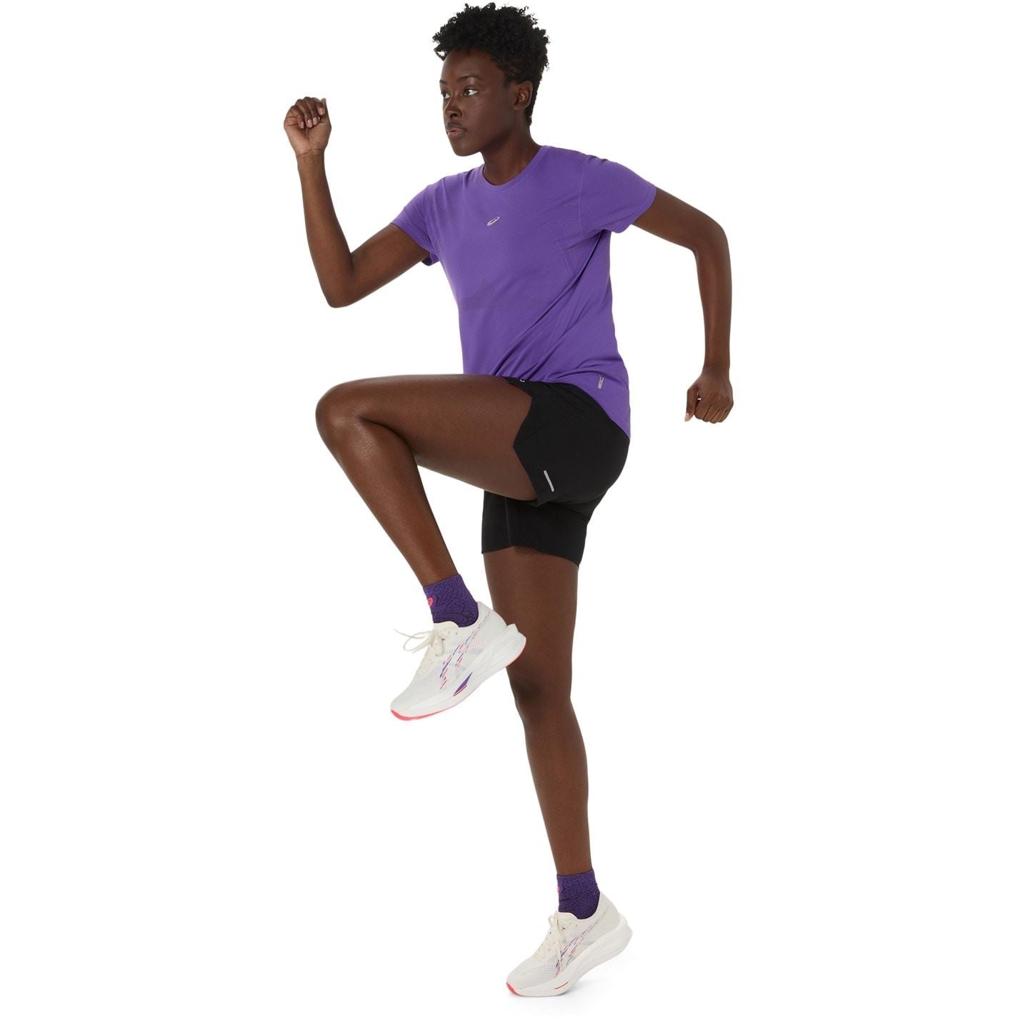 Asics Crew Neck Short Sleeve Seamless Athletic Top