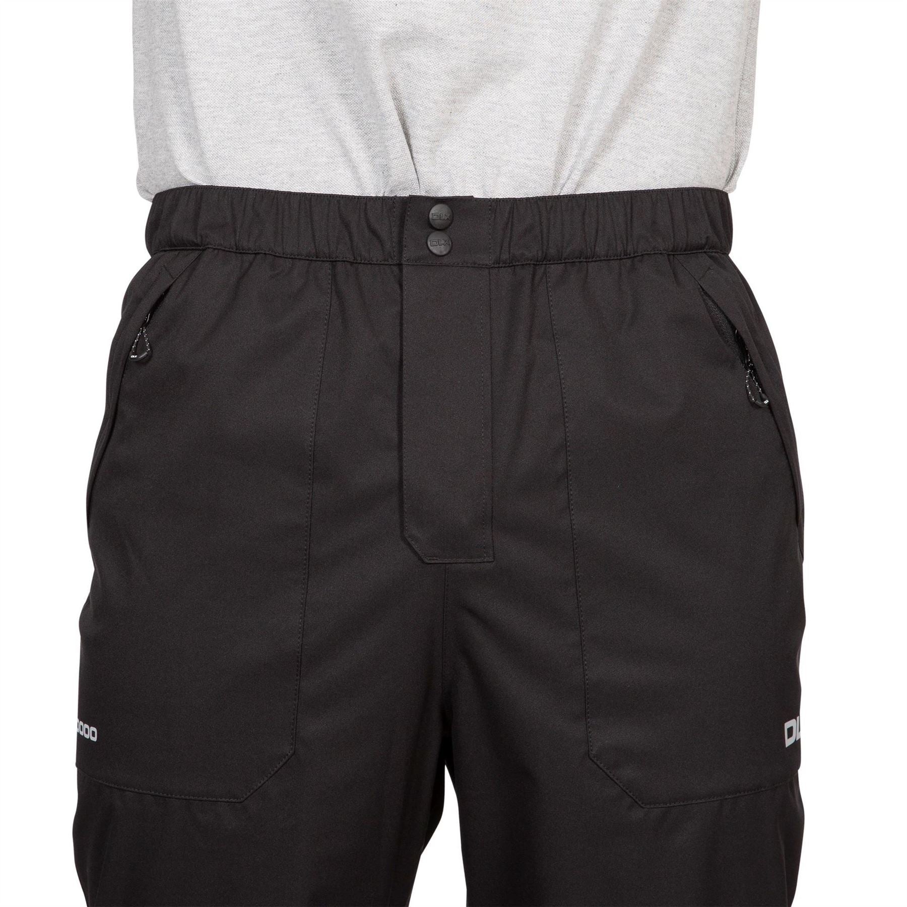 DLX Putter Solid Patterned Straight Trousers